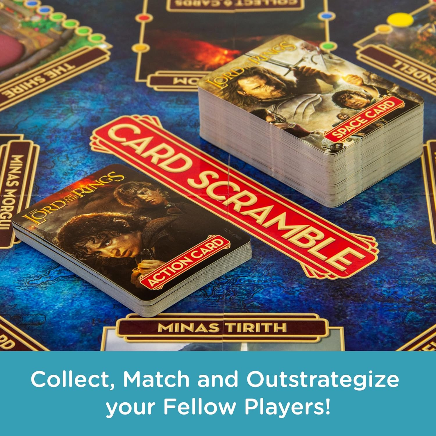 Lord of the Rings Card Scramble Board Game