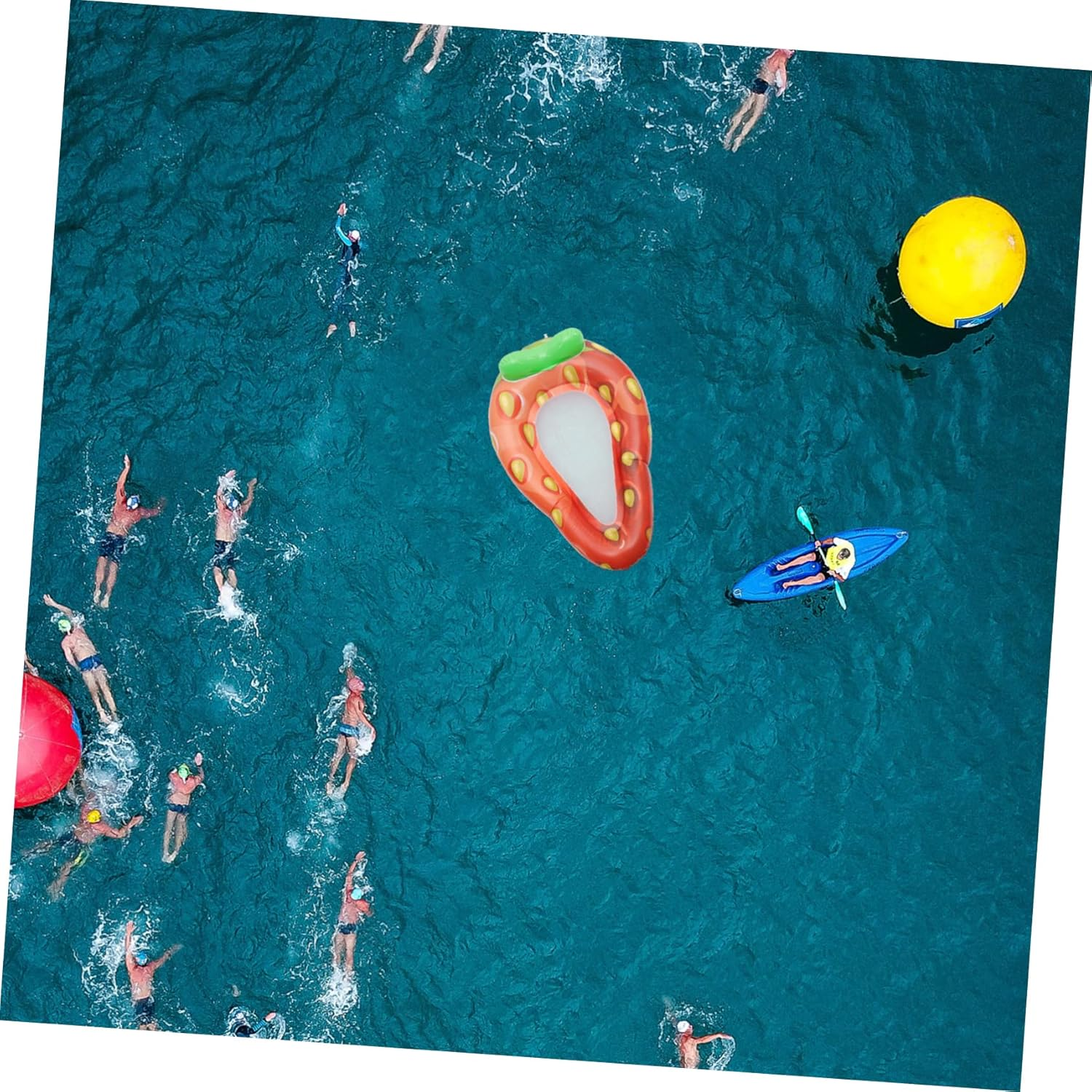 Family Lounger Pool Float Inflatable Water Recliner PVC Material Pool Toys for Adults image number 4