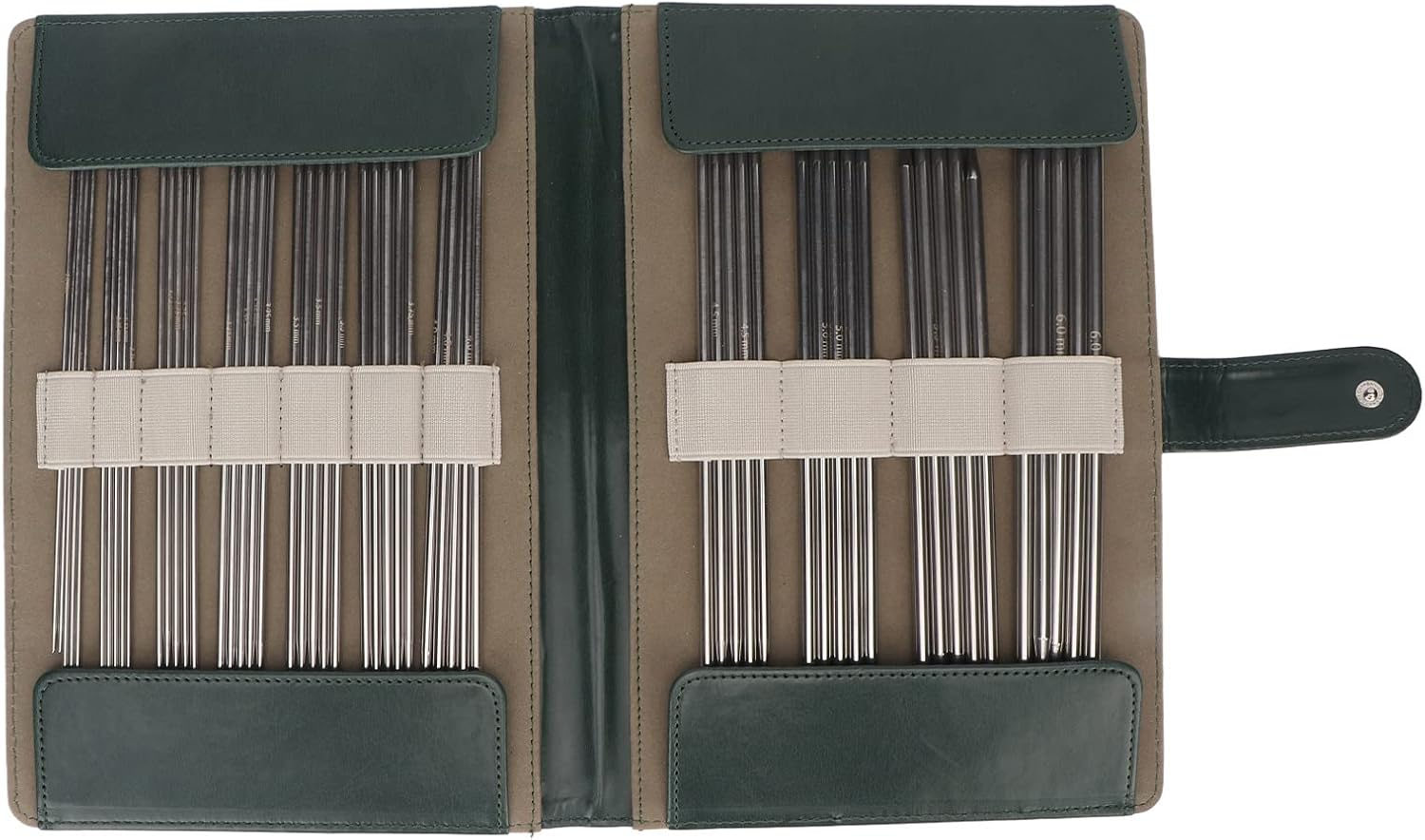 Double Pointed Knitting Needles, 55Pcs 11 Size Stainless Steel Yarn Needles with PU Leather Storage Bag, Straight Knitting Needles Set, Sweater Needle Kit image number 5