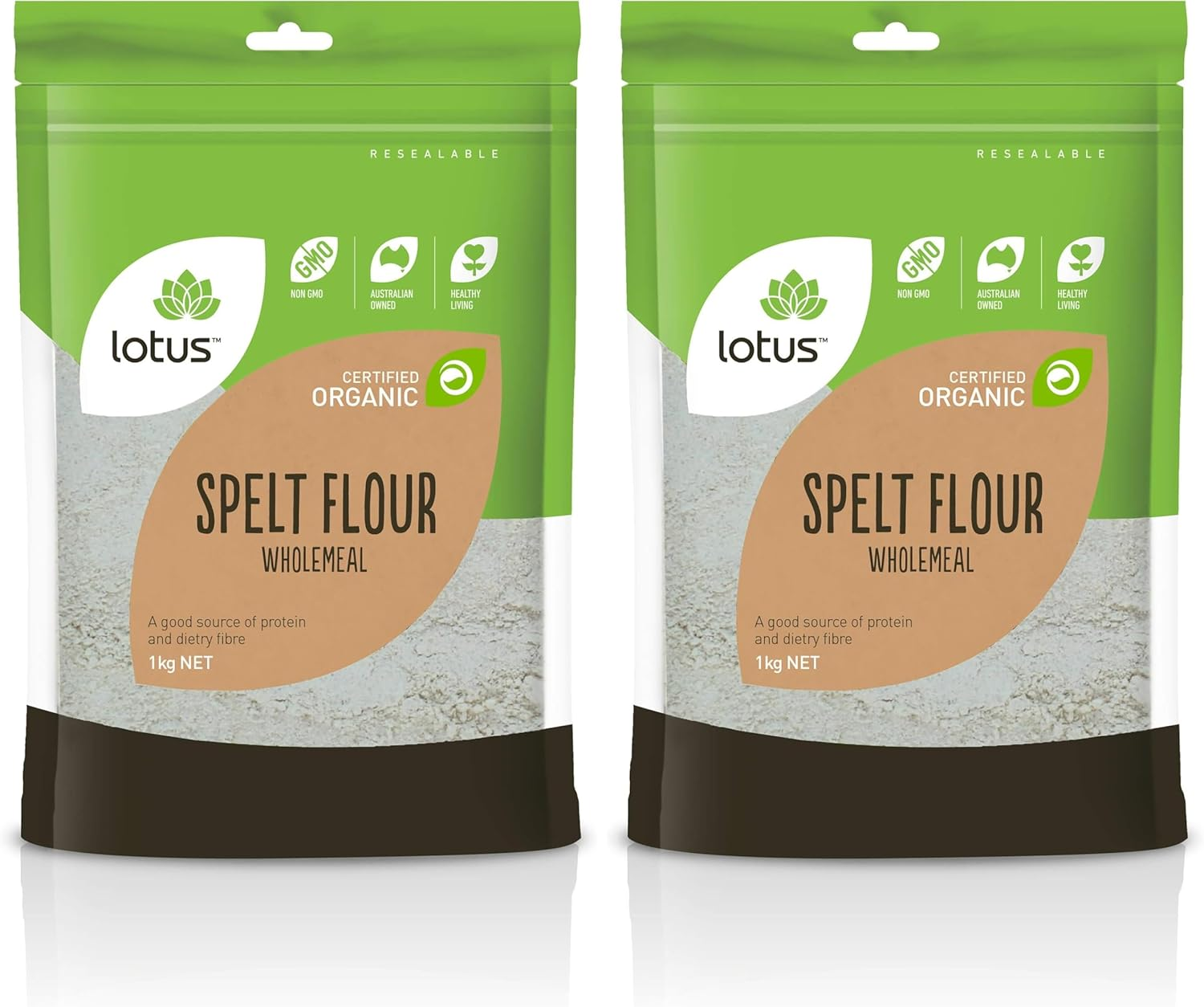 Lotus Organic Wholemeal Spelt Flour, 1000 G