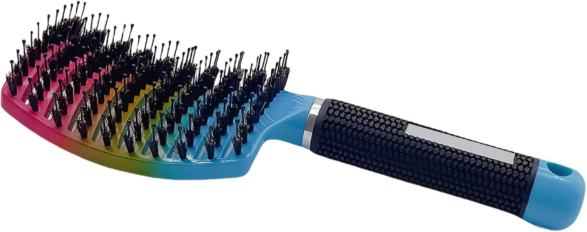 Castaic Boar Bristle Hairbrush,Comfortable Detangling Brush Getting Knots Out without Pain,Vented and Curved Hair Brush for Women Men Kids (Gradient) image number 2