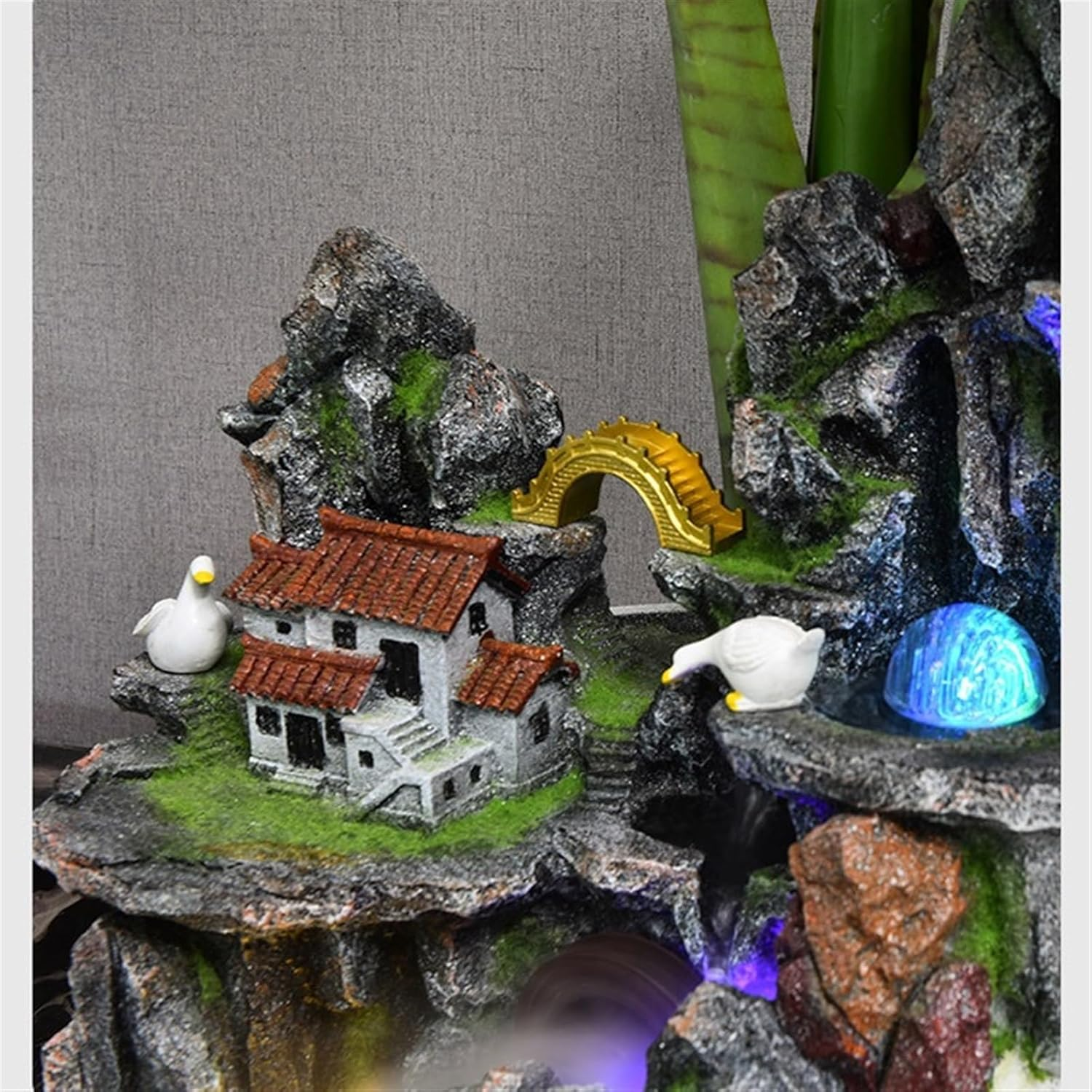 Outdoor Fountain Living Room Water Decoration, Evergreen Bonsai, Home Porch Courtyard Landscape, Circulation image number 4