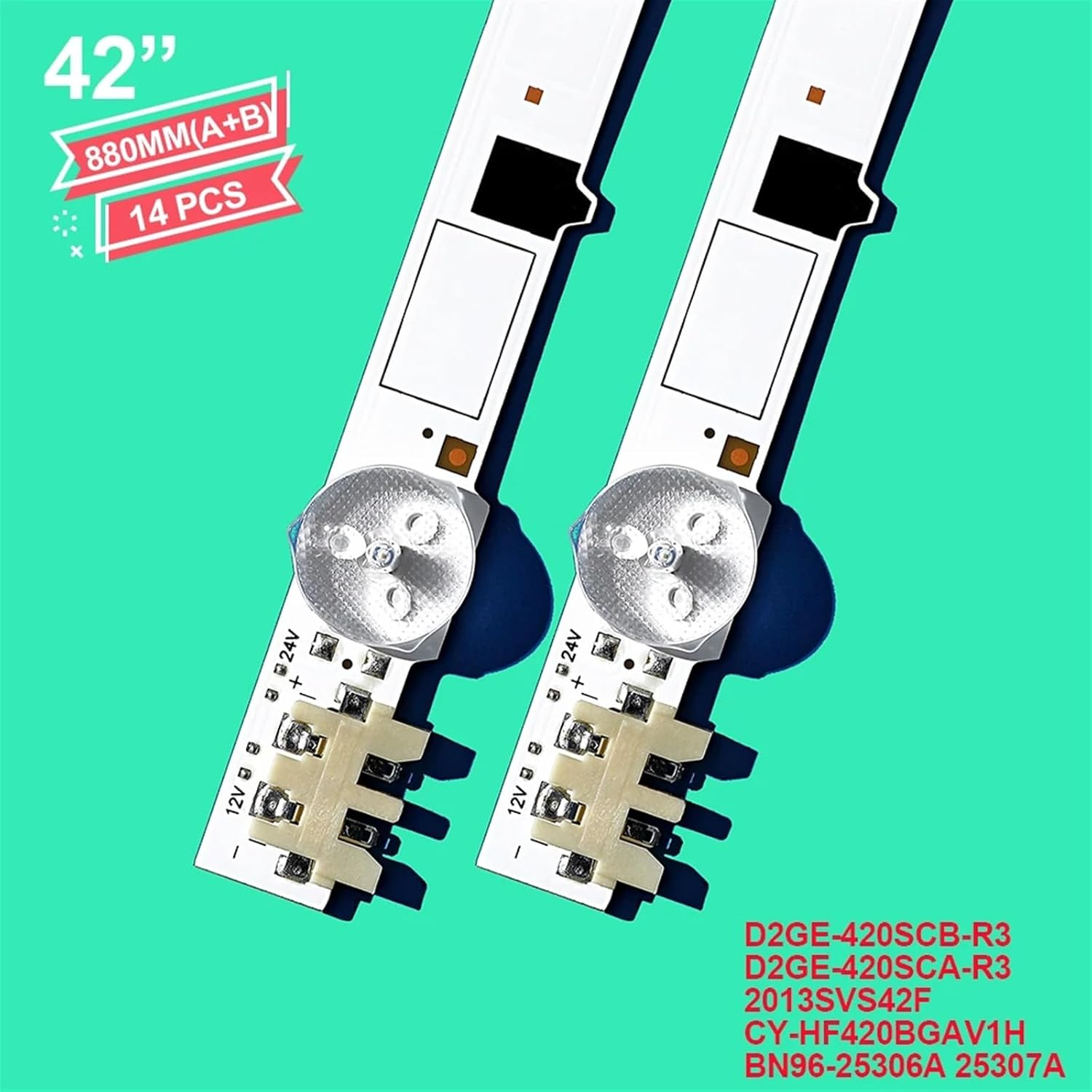 ALMVIS LED Backlight Strip 42Inch 14 Leds for UE42F5000 UE42F5000AK UE42F5300 UE42F5500 UE42F5700 UE42F5030 BN96-25306A BN96-25307A LED TV Light image number 5