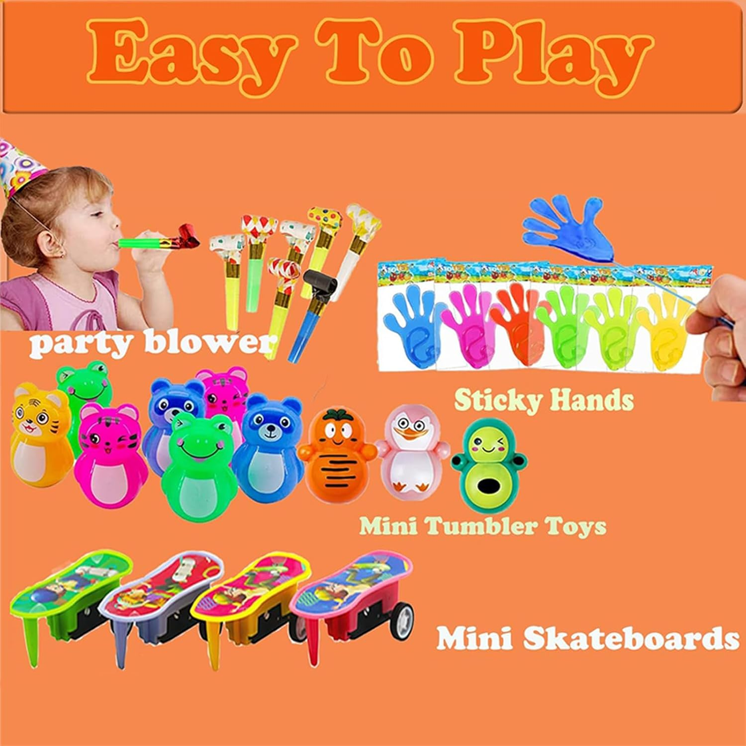 81 PCS Party Favours for Kids Prizes Box Toys, Goodie Bags Stuffers for Classroom Reward Prizes, Birthday Gifts Toys, Treasure Chest Toys, Carnival Prizes for Kids 3-5 6-8 8-12 image number 4