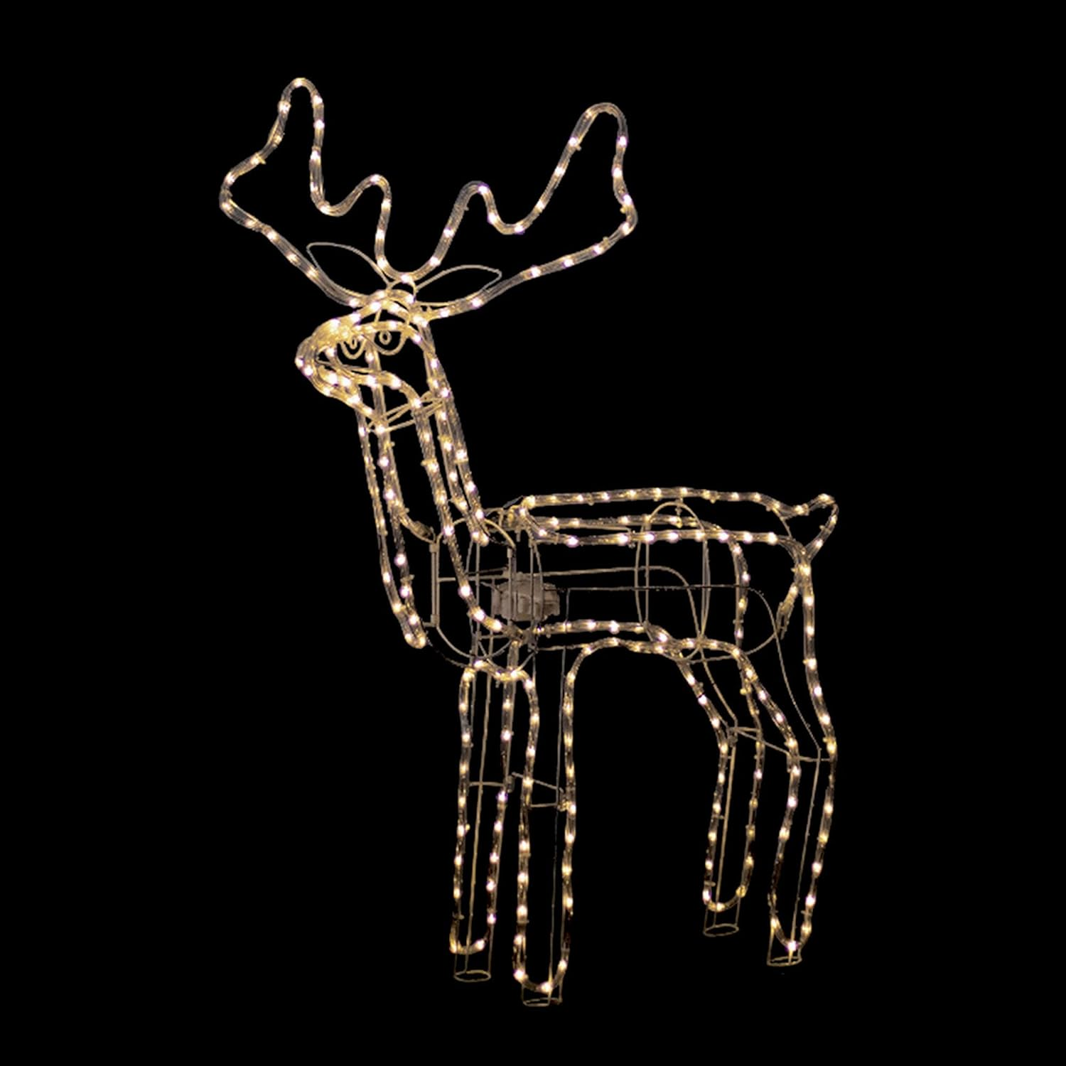 3D Illuminated LED Reindeer with Motor | Three Colour Options - Warm White image number 2