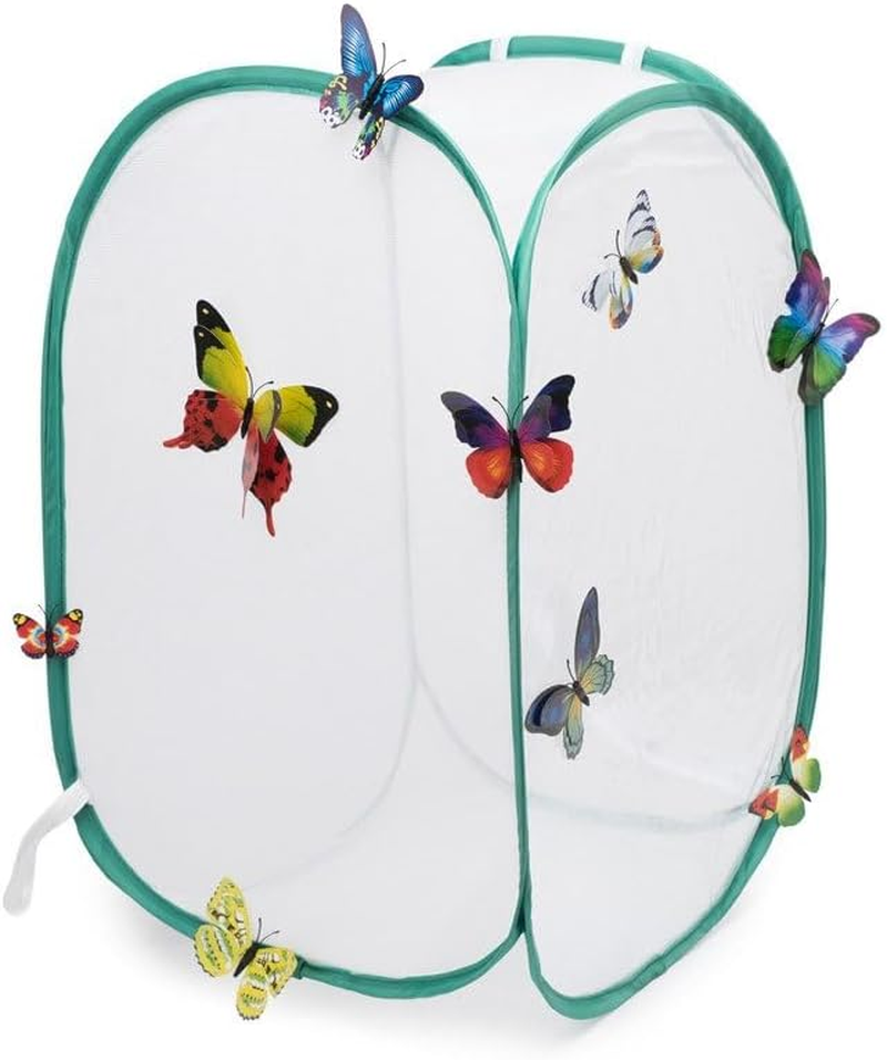 Insect and Butterfly Habitat Cage Terrarium - Pop-Up 60Cm Tall (White)