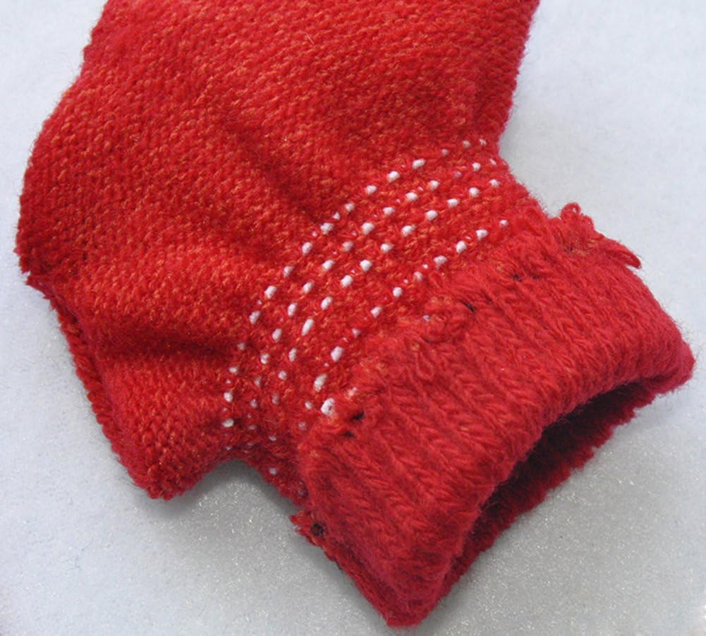 Baix Toddler Boys and Girls Winter Knitted Writing Gloves, 1-3 Years Old - Black image number 5