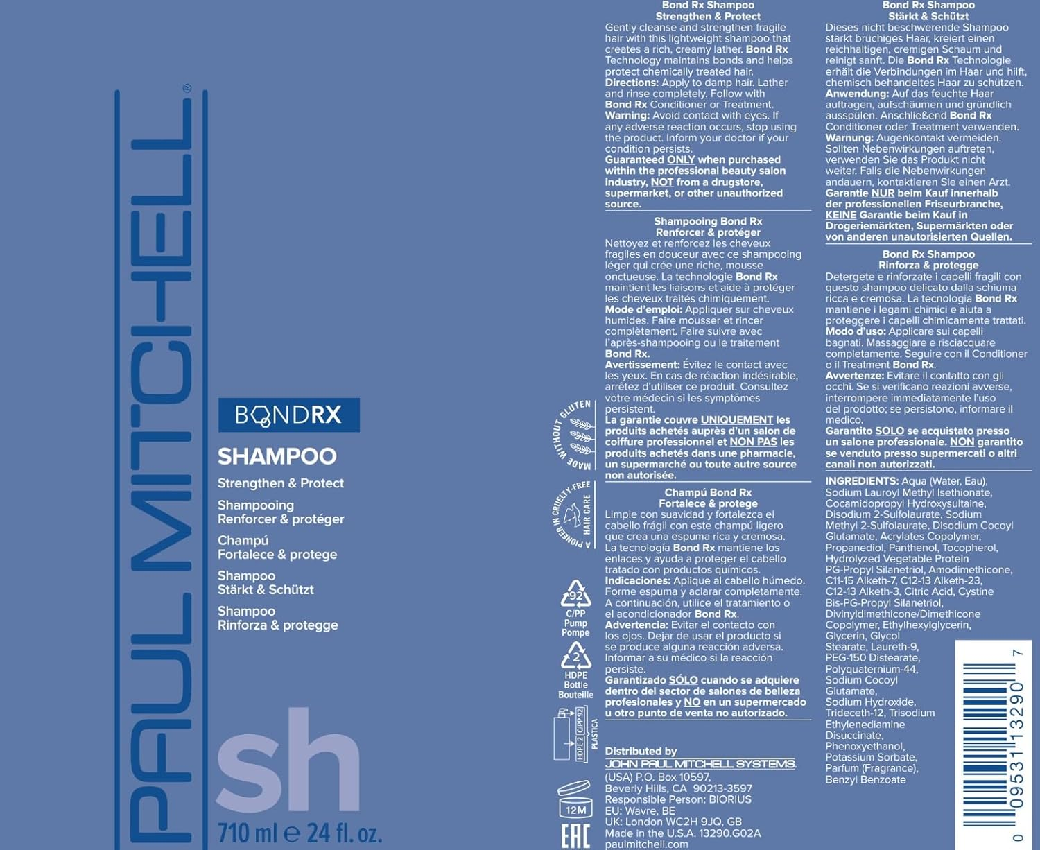 Bond RX Shampoo 710 Ml image number 5