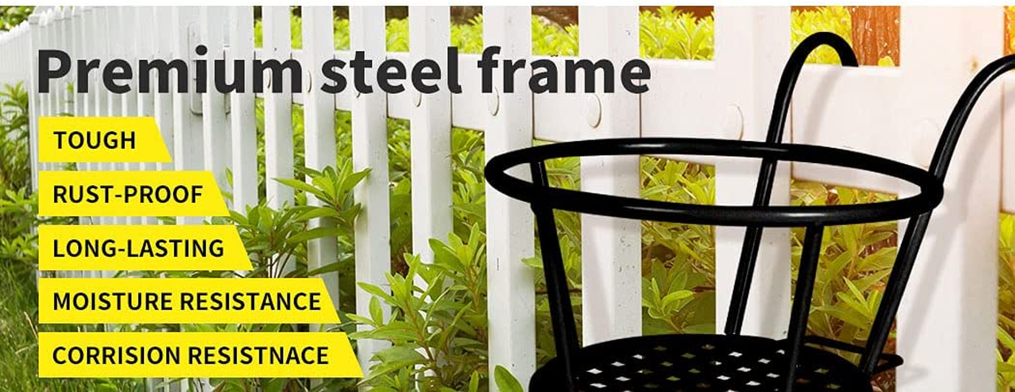 Levede Rail Pot Plant Basket Metal - Holder, Outdoors, Indoors, Shelf, Flower, Balcony, Planter, Stand, Black image number 4