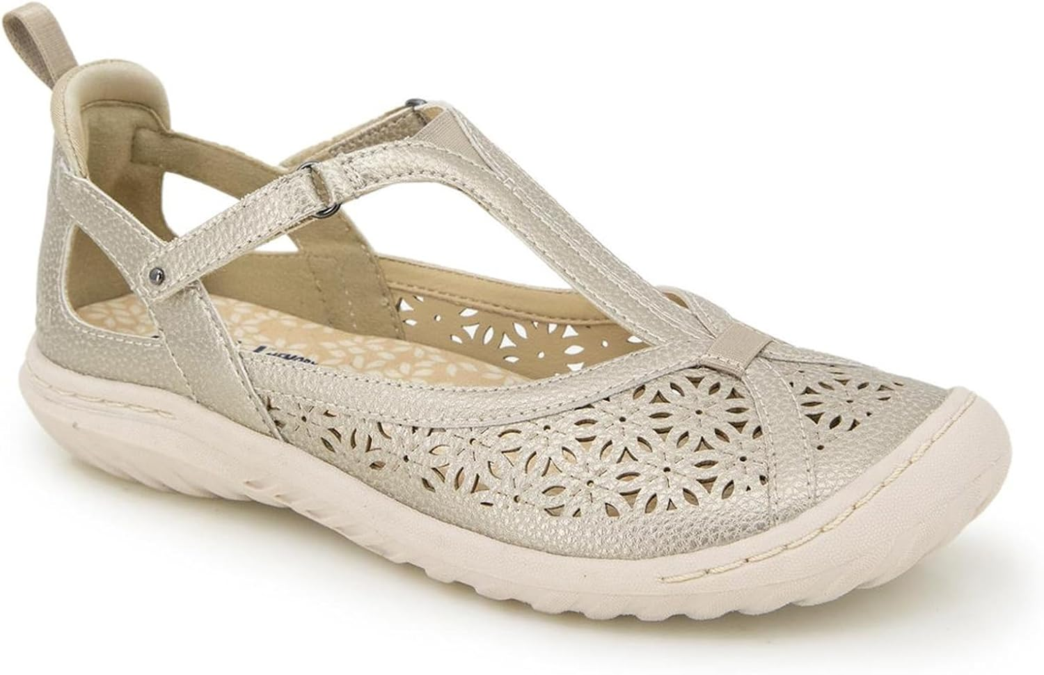 Jambu Women'S Daffodil Comfort Casual Classic Mary Jane T-Strap Flats Fashion Shoes image number 4