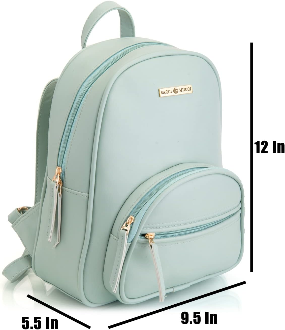 Women'S PU Leather Stylish and Trending Backpack for Office, Daypack, Mini Travel Bag, Casual Backpack - Blush image number 6