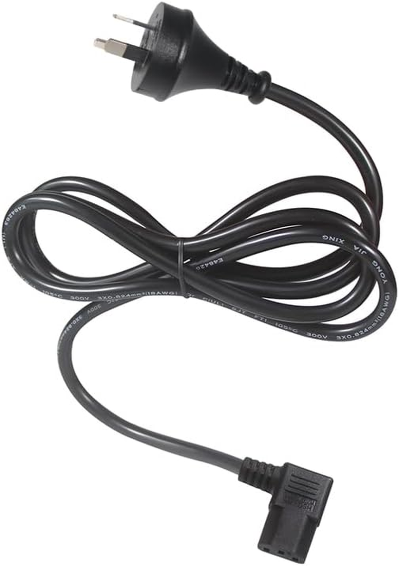 Right Angle C13 10A 250A Power Cord 3-Pin for IEC C13 L Shaped Connector Computer PC Monitor Rice Cooker Kettle Lead