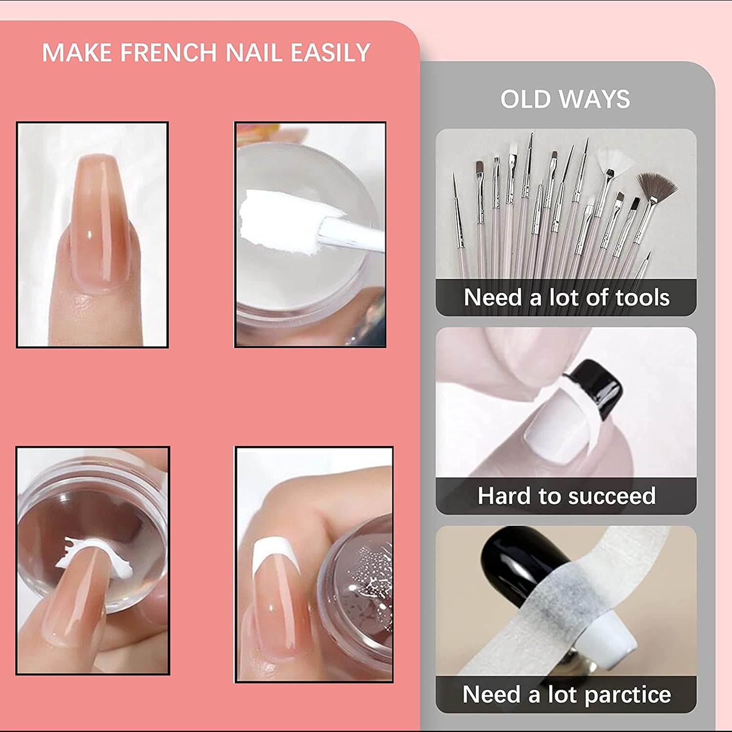 Nail Stencil Stamp Set, 5 Pieces Nail Stamping Plate with 1 Transparent Stamp, 1 Piece Scraper, Nail Art Tool for Women Girls image number 6