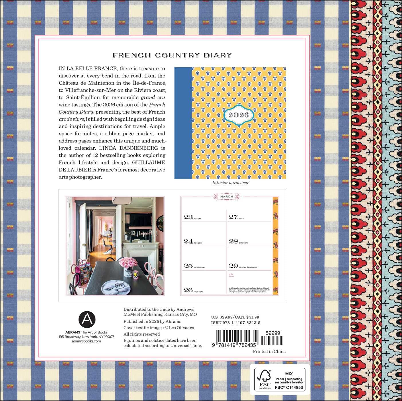 French Country Diary 12-Month 2026 Engagement Calendar image number 4