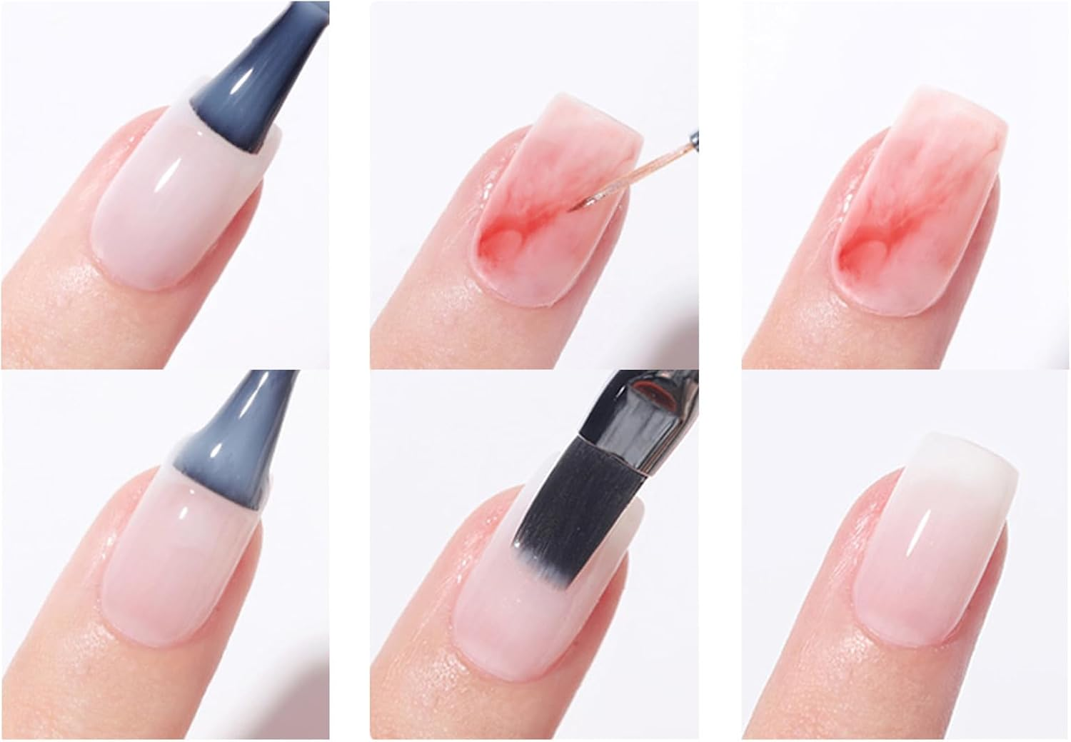 Gel Nail Polish Blooming | 15Ml UV LED Blooming Polish | Long-Lasting Clear Blossom Fingernail Coat Base for Traveling Home Outdoor School image number 3