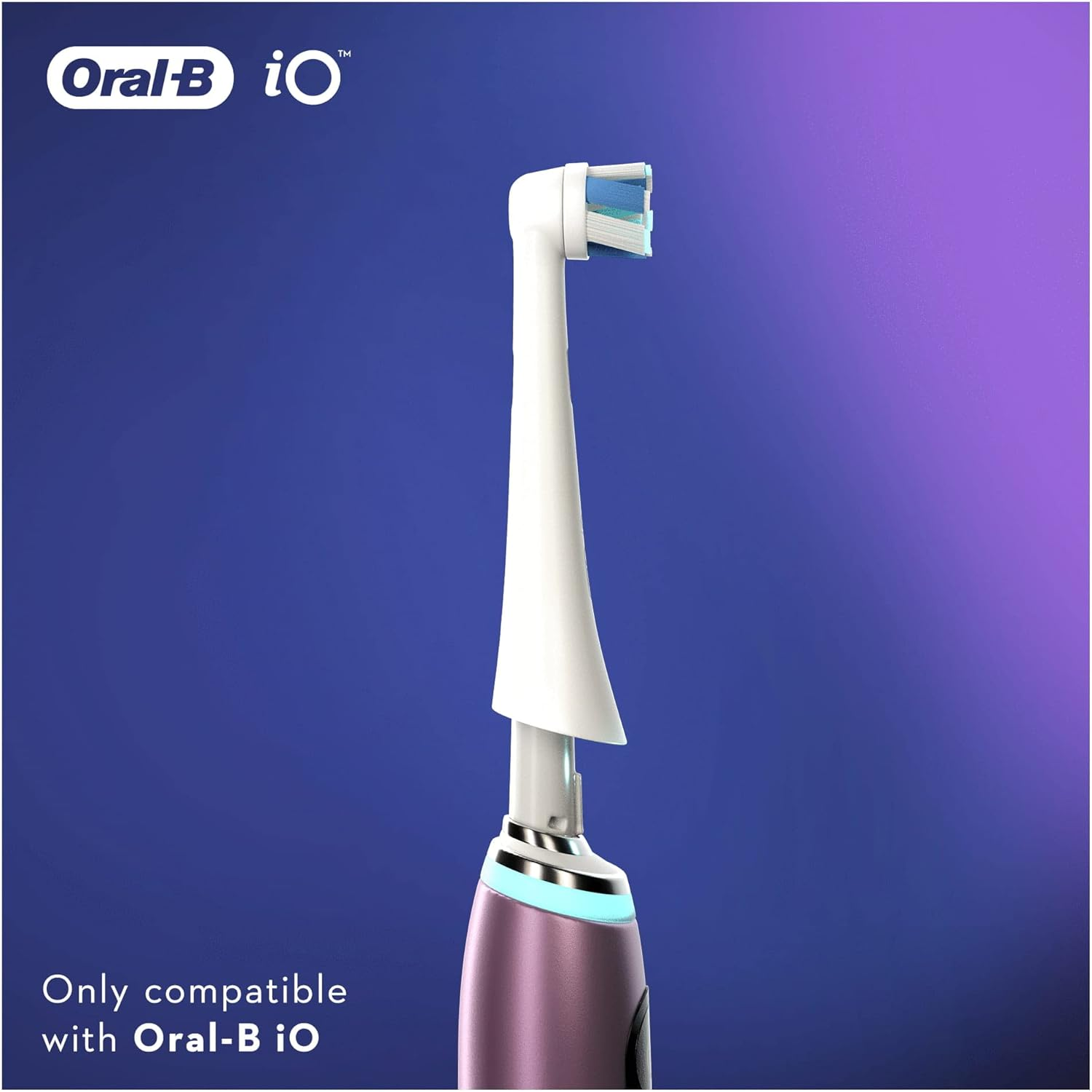 Oral-B Io Ultimate Clean Toothbrush Heads, White (Pack of 4) image number 2