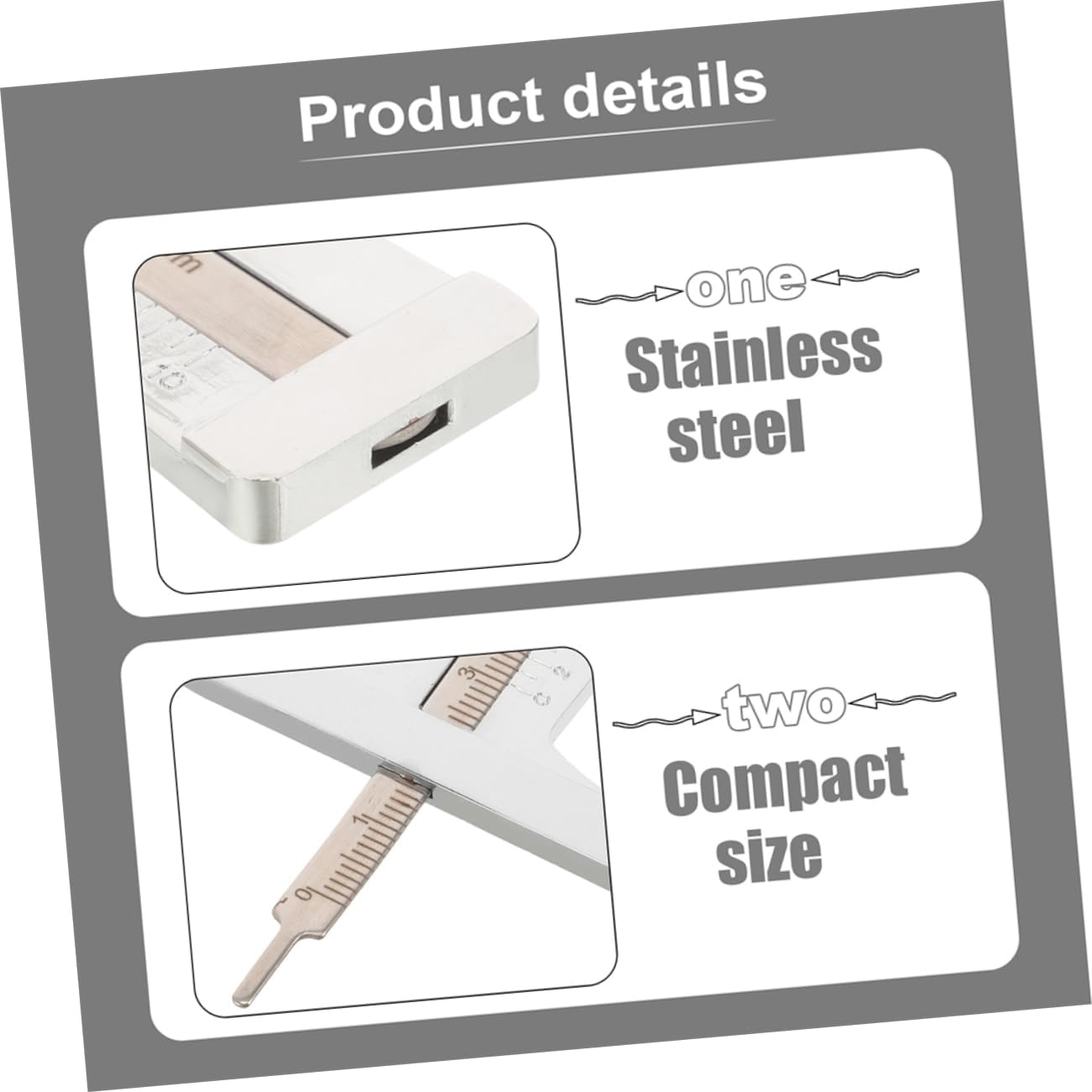 TOPPERFUN 2Pcs Tire Tread Depth Gauge Tool Automotive Replacement Gauge for Car and Caravan