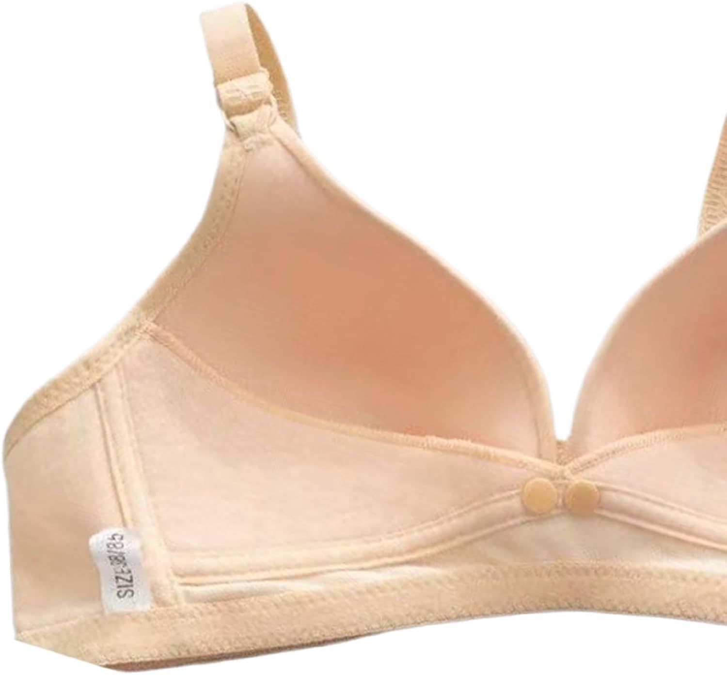 Dress Cici Nursing Bra Minimizer Bras Triangle Cotton Front Snap, 3 PCS image number 2