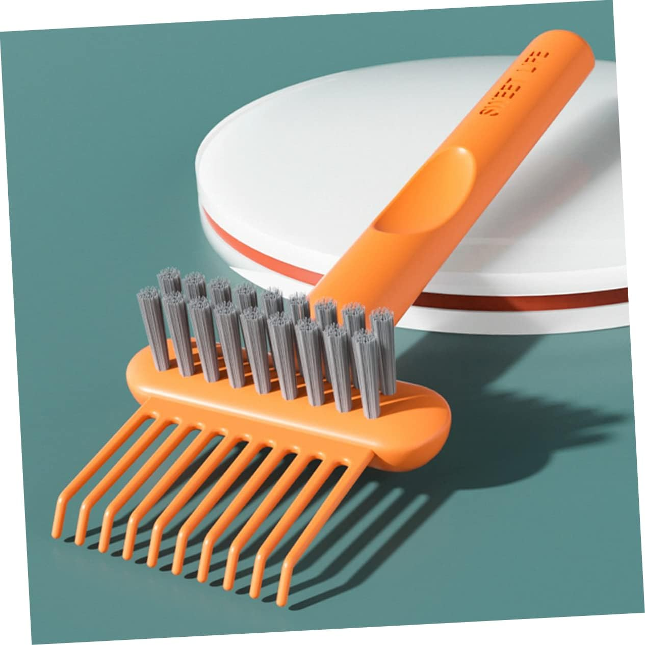 LALAFINA 2Pcs Comb Cleaning Brush Hair Brush Cleaner Hair Brush Cleaning Tool Comb Cleaner Brush Hair Cleaning Hair Brush Hair Remover Hair Japanese-Style Hairdressing Tool image number 4