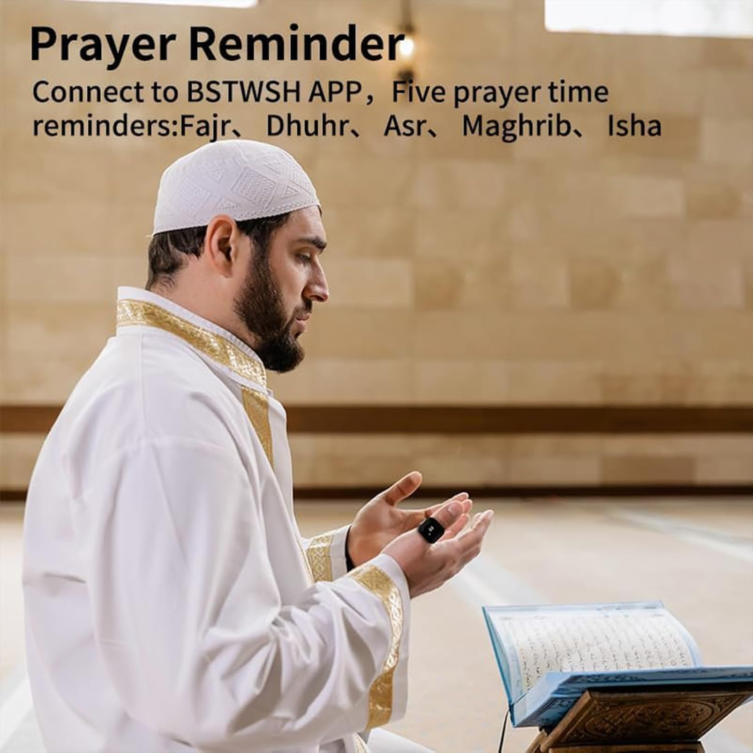 YUENTOEN Finger Tally Counter Clicker, Digital Tally Counter Ring with 0.49In Screen, APP Support, Prayer Reminders, Easy Count, Lightweight and Portable (18Mm) image number 3