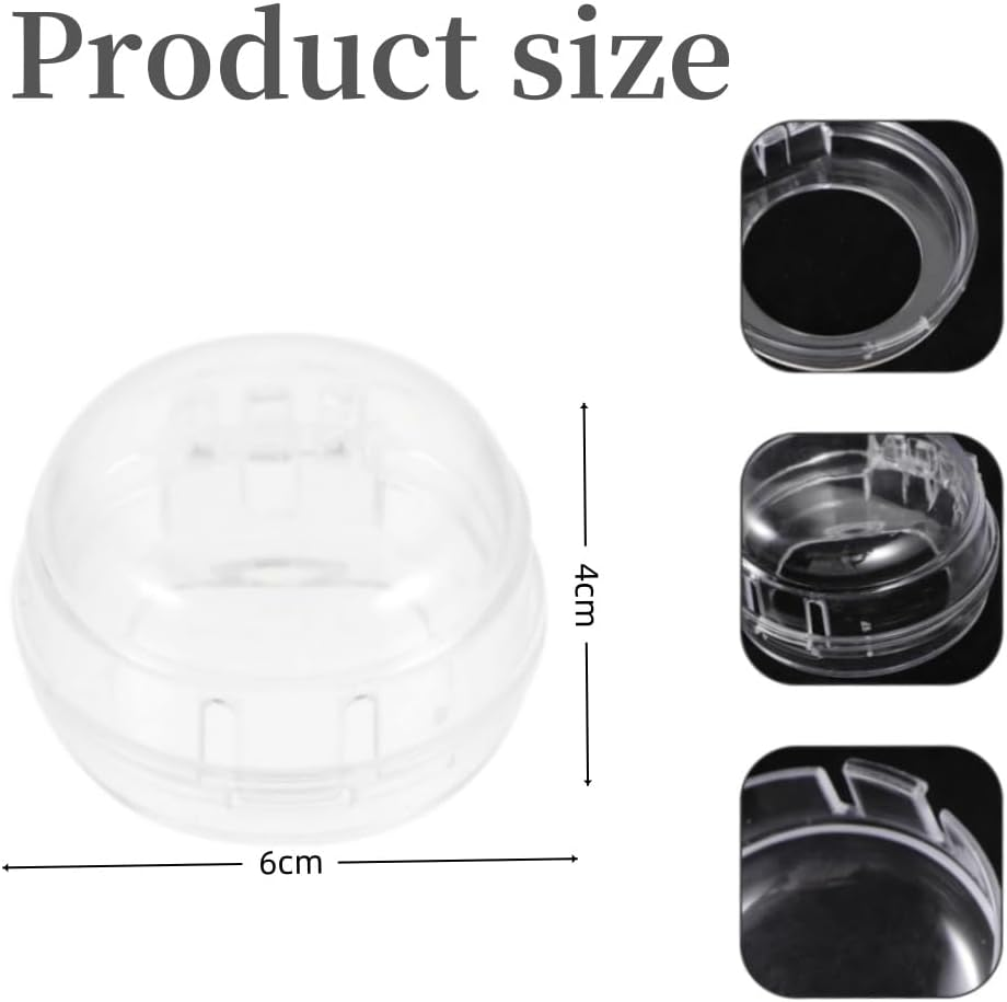 8 Pcs Gas Stove Knob Covers for Child Safety, Clear Childproof Oven Lock Stove Knob Covers for Stove, Oven, Gas Cooktop image number 5