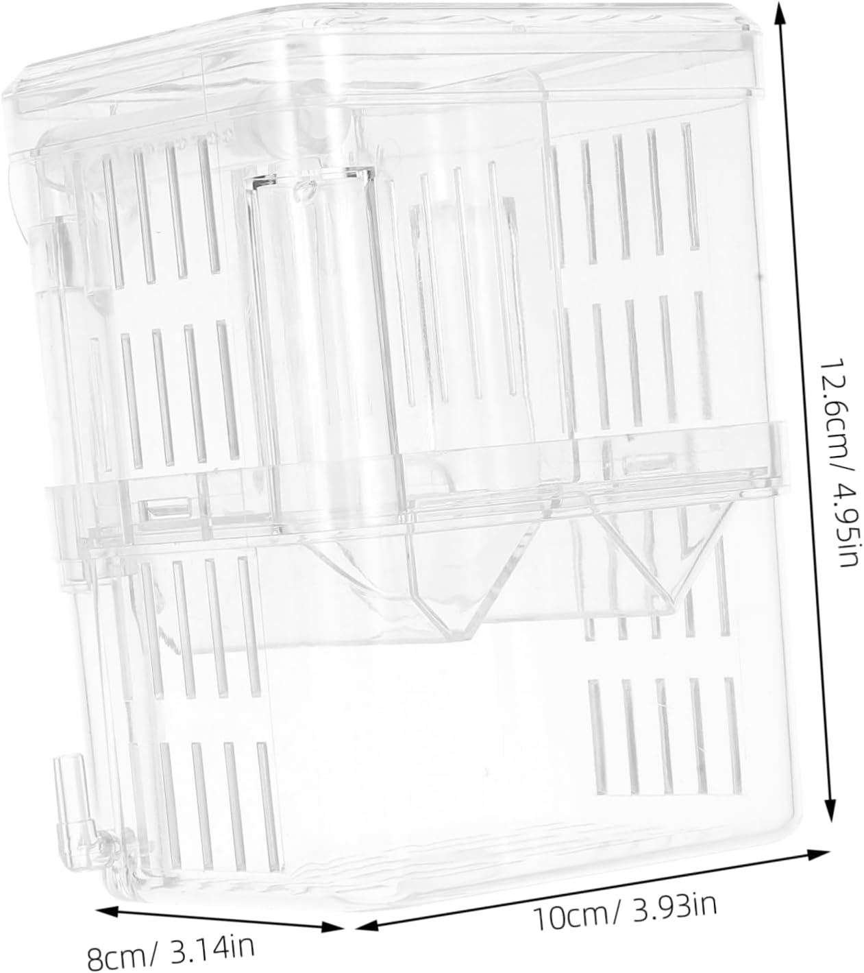 EXHUMKY Fish Breeding Box Durable Isolation Tank with Suction Cups for Shrimp Fish Hatchery Injured Care Multi Purpose Aquarium Incubator for Small Aquatic Pets image number 4