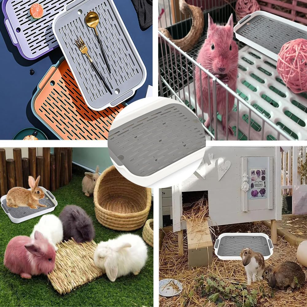 Naisfei Rabbit Toilet, Cat Litter Tray, Robust, Travel, Portable, Foldable, Waterproof, Easy to Clean, Black, 27 X 18.4 X 4 Cm, for Cats, Pet Owners image number 5