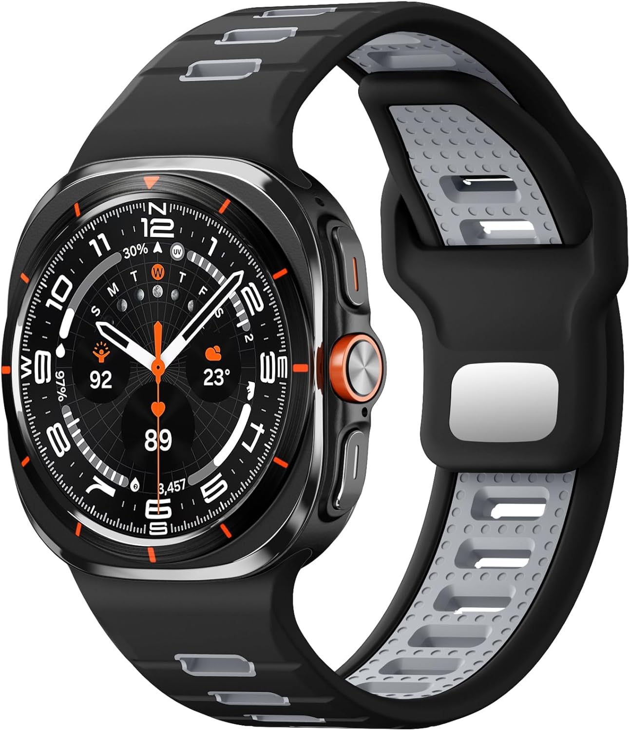 Ouwegaga Compatible with Samsung Galaxy Watch Ultra Band 47Mm(2024), Soft Silicone Sport Waterproof Replacement Wristband for Galaxy Watch Ultra Bands for Women Men, Multi Colors