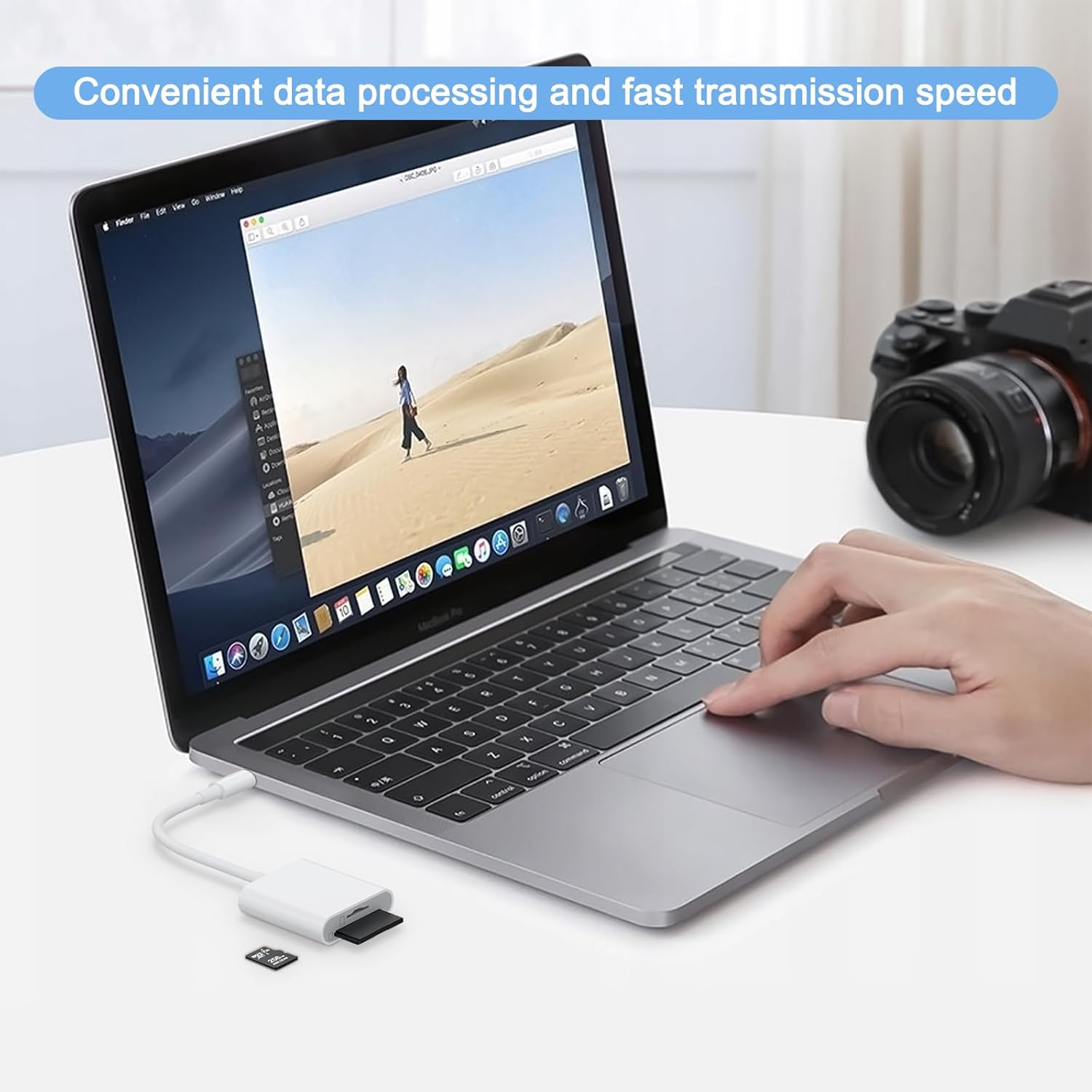 SD/TF Card Reader for Iphone 16 15 Pro Max Plus, USB C to SD/TF Memory Card Reader for Samsung Galaxy S25/S24/S23, Android, Camera, PC, Laptop (SD/TF to USB C) image number 5