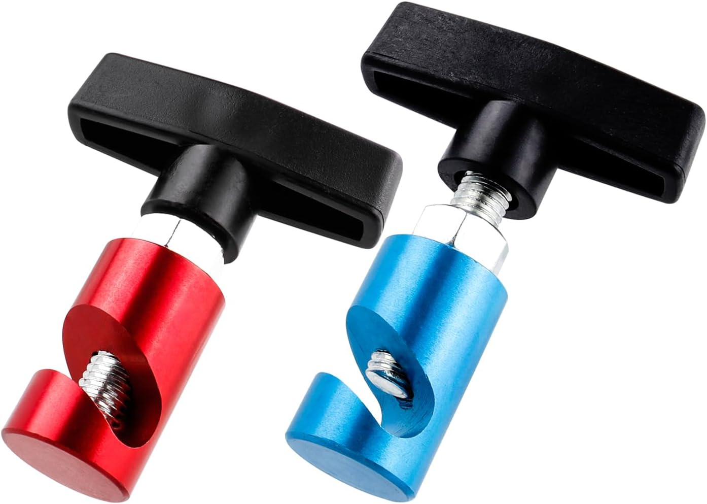 Bestgle 2 Pack Car Hood Lifting and Fixing Tool, Adjustable Car Hood Prop Struts Clamp Holder Automotive Hood Lift Supporting and Hold down Kit, Hood Strut Support Rod for Cars Trunks