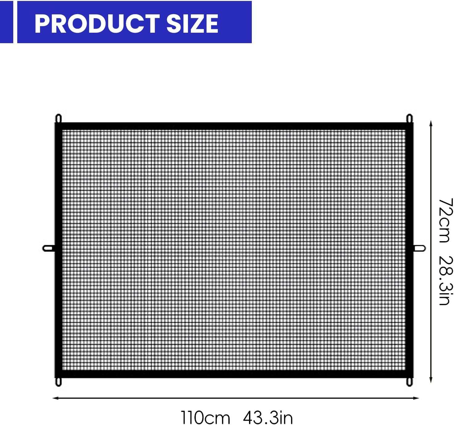 Isolation Guardrail Suitable for Puppies, Punch-Free Pet Fence - Pet Gate Dog Gate 110X72Cm Pet Barrier Fence for Doorways, Staircases and Corridors, Both Indoors and Outdoors.