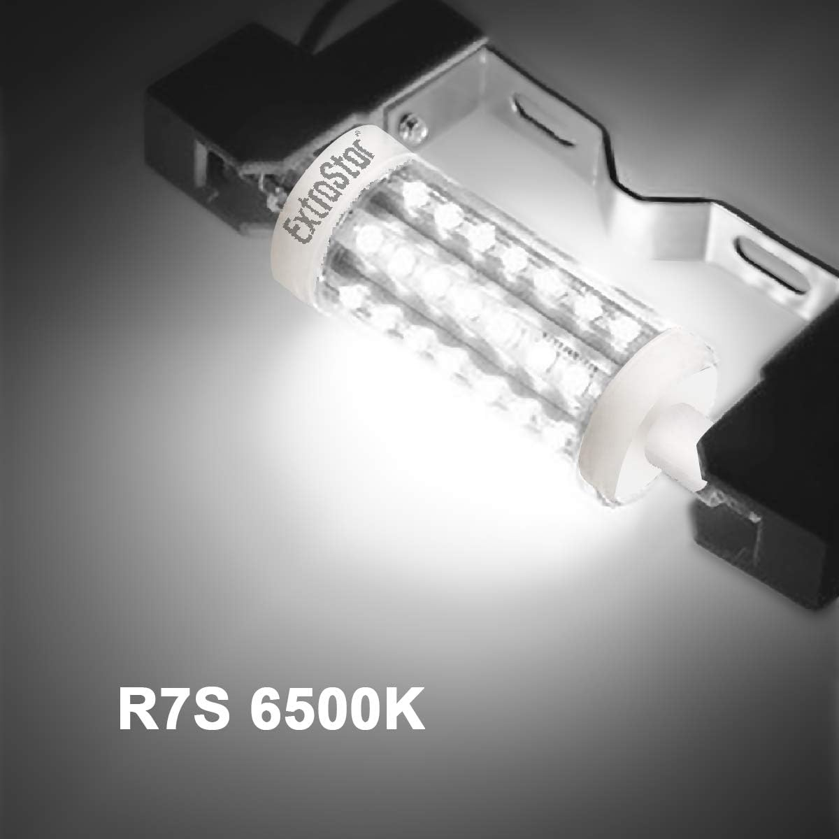 EXTRASTAR R7S LED Non-Dimmable 5 W 78 Mm LED Bulb with Double Linear Effect 6500 K Equivalent to 40 W, 500 Lm, Pack of 2 (Pack of 1) Cool White image number 3