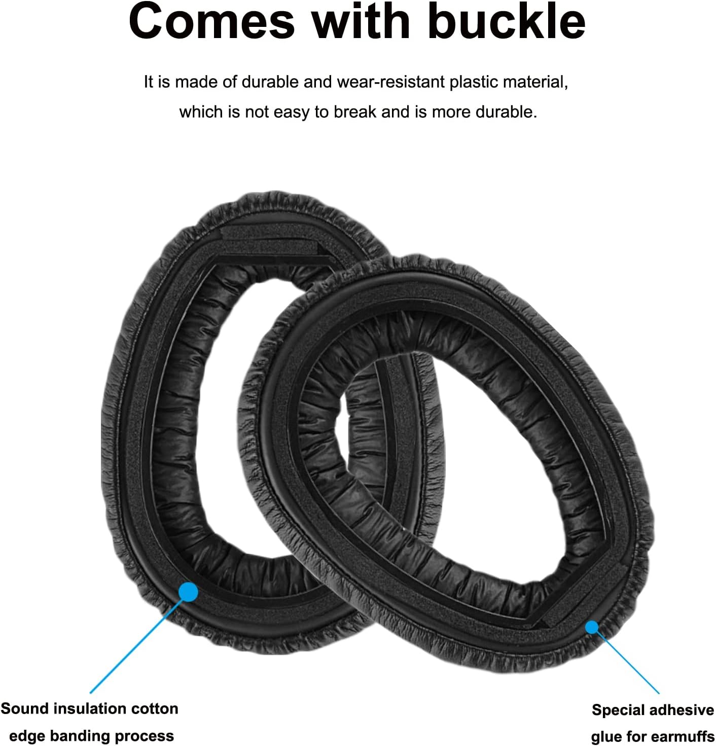 Adhiper Replacement PXC 550 Ear Pads, Compatible with Sennheiser PXC 550-II Wireless MB660 Series Headphones, Black image number 3