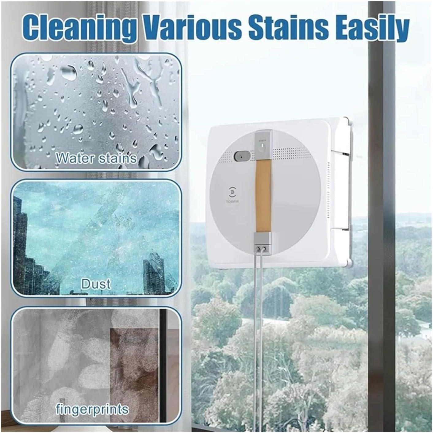 Window Cleaning Robot Mop Cloth,Compatible for Ecovacs,Winbot W1 / W1 Pro / W2 / W2 Omni Window Cleaning Robots,Window Cleaner Robot Cleaning Cloth image number 4