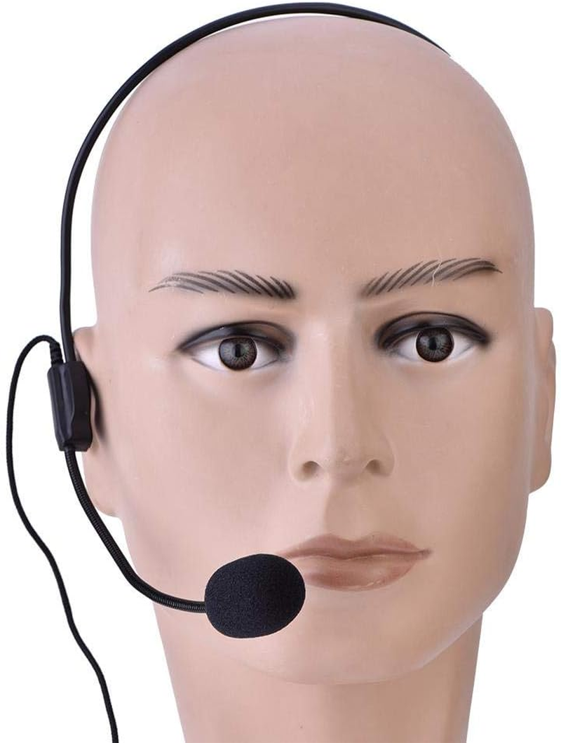 Headset, Mini Main Wired Microphone with 3.5Mm Interface, Condenser Microphone for Speech Amplifier, Ideal for Singing and Teaching at Stage Performances, Shows and Dances image number 3