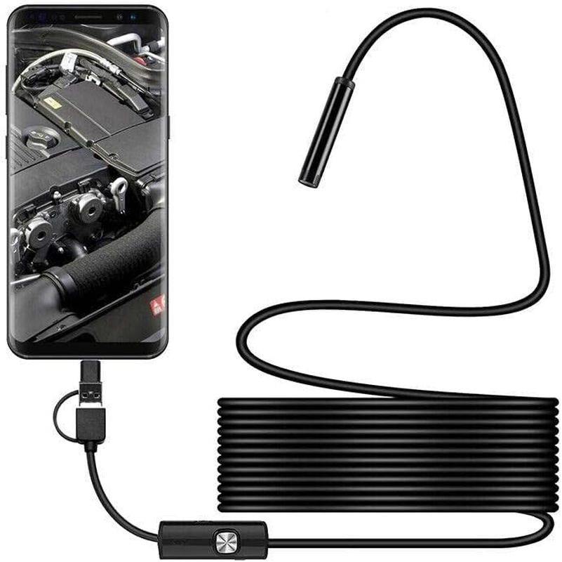 2M Waterproof HD Endoscope USB Type-C Borescope Inspection Snake Camera for Android image number 1