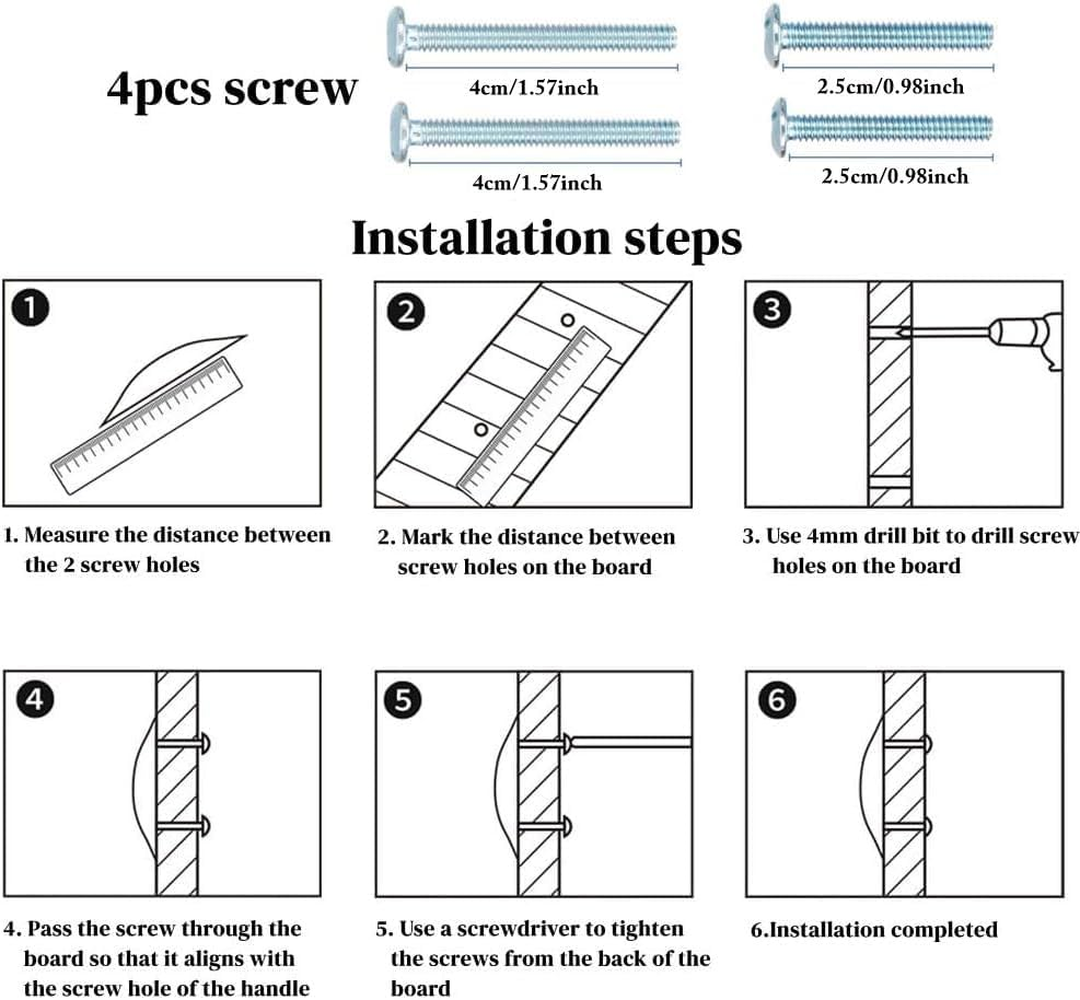 Primst Modern Light Brushed Cabinet Pulls, Furniture Hardware Collection, Cabinet Handles, Drawer Pulls, Door Pulls, Kitchen Cupboard Handle, Pack of 4 (Black,L-4Pcs) image number 5