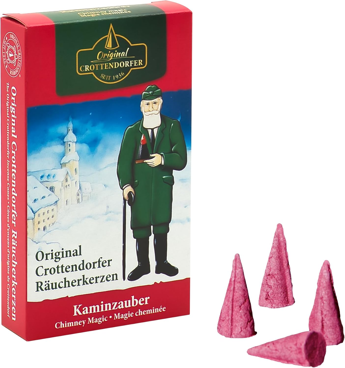 Crottendorfer Incense Candle, Chimney Magic Fragrance, 24 Pieces