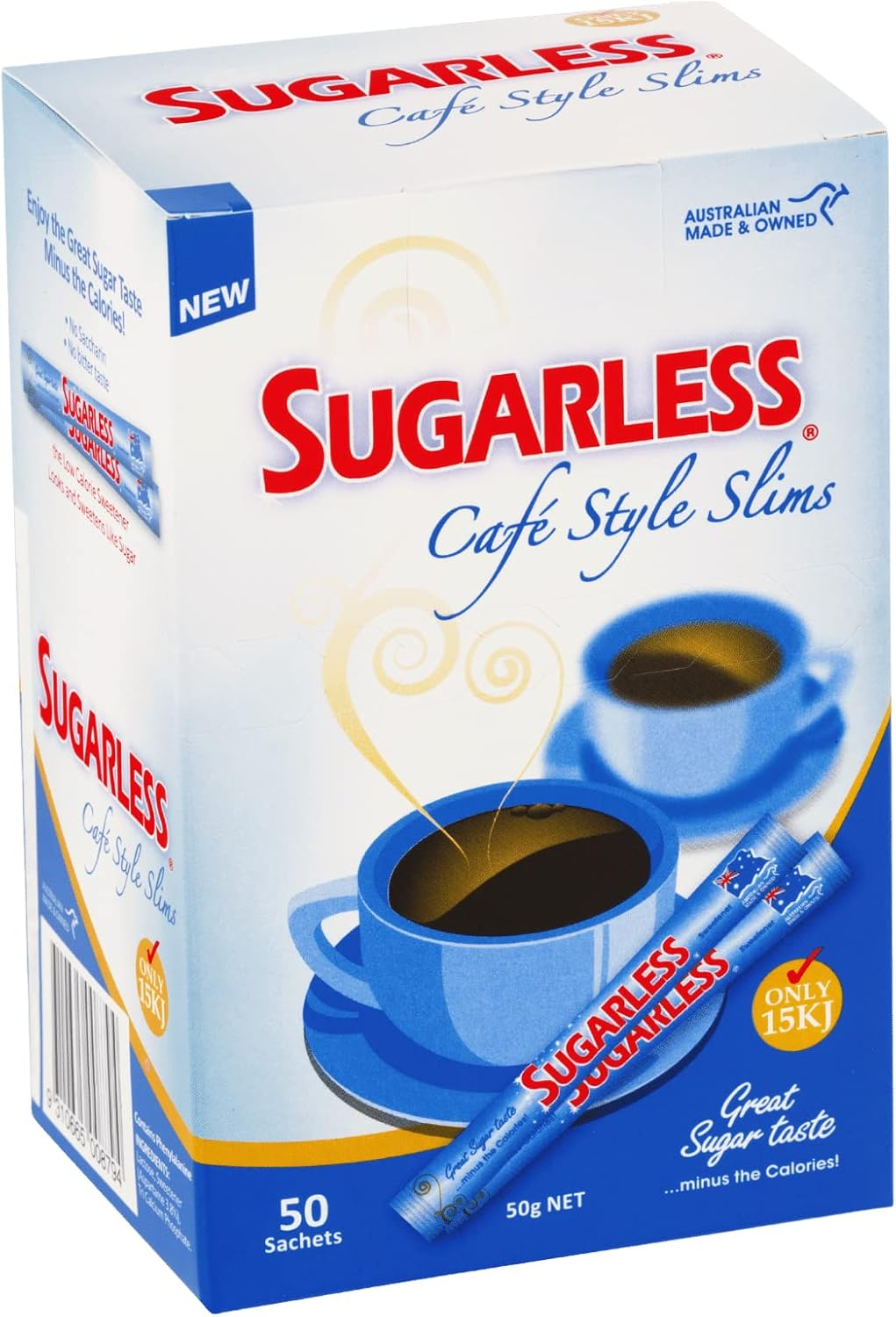 Sugarless Cafe Style Slims Sweetener 50 Pack image number 1