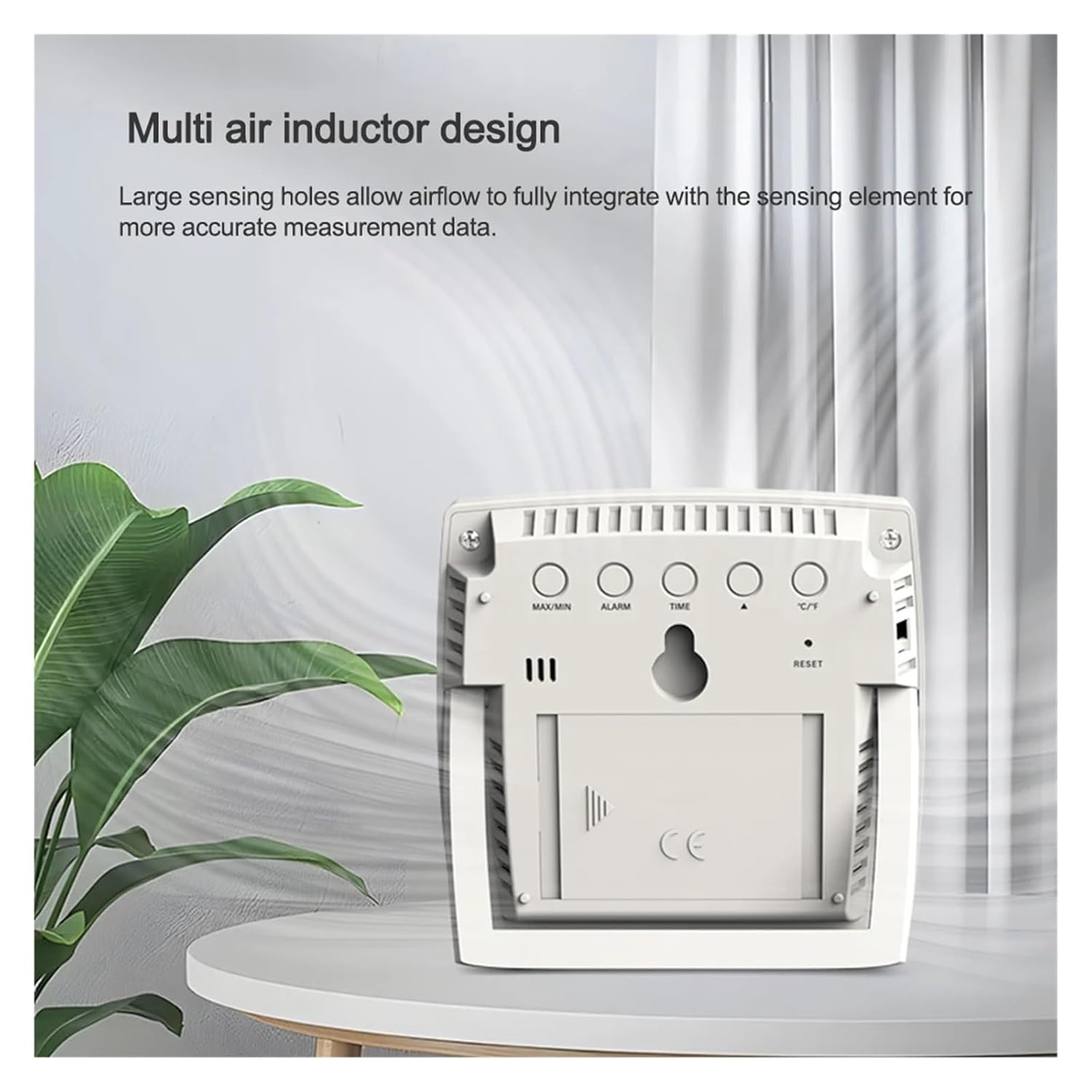 LCD Electronic Digital Thermometer Hygrometer Temperature Humidity Meter Clock Indoor Weather Monitor