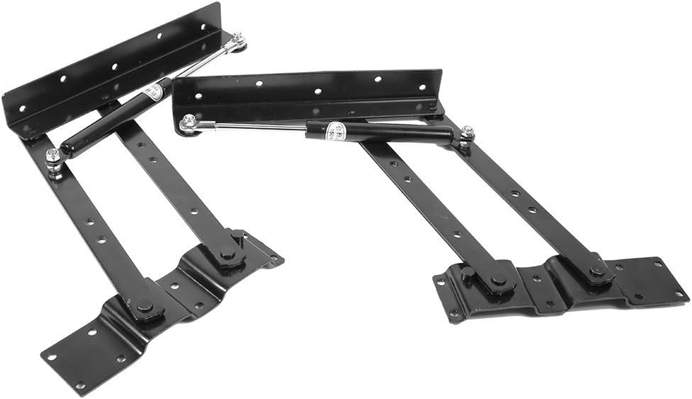 Adjustable 2PCS Folding Table Heavy Duty Household Table Lifting Frame, Lift up Hydraulic Hinge, Mechanism Hardware for Home Coffee Table Furniture Lifting Tool image number 5