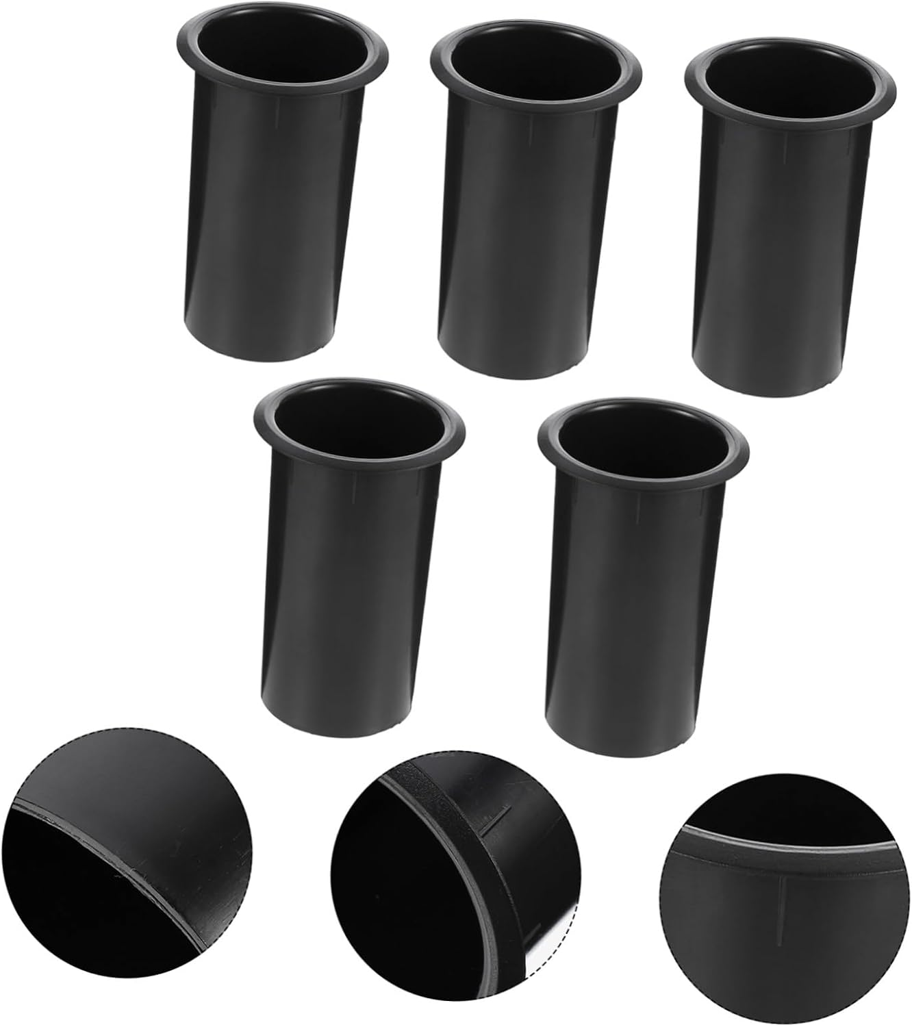 5 PCS Bass Reflex Plastic Speaker Port Tubes Subwoofer Supply Replacement Black Spray Paint Speaker Accessories for Enhanced Low Frequency Output image number 1