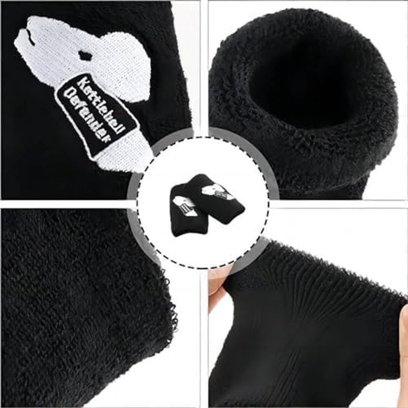 1 Pair Black Athletics Kettlebell Wrist Guards image number 5