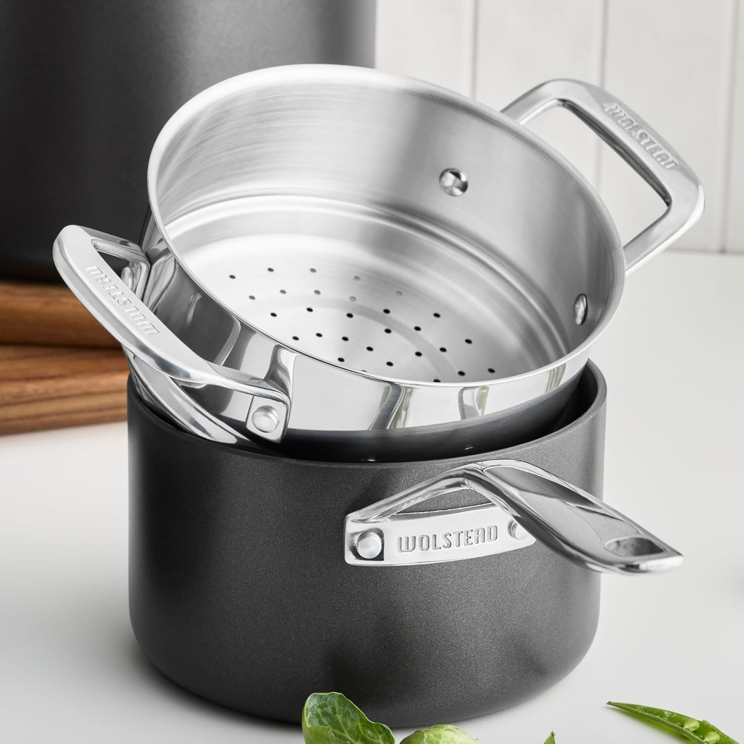 Wolstead Superior+ 6-Piece Nonstick Cookware Set, Triple Layer, Pots and Pans, Induction Base, Oven Safe, PFOA Free image number 4