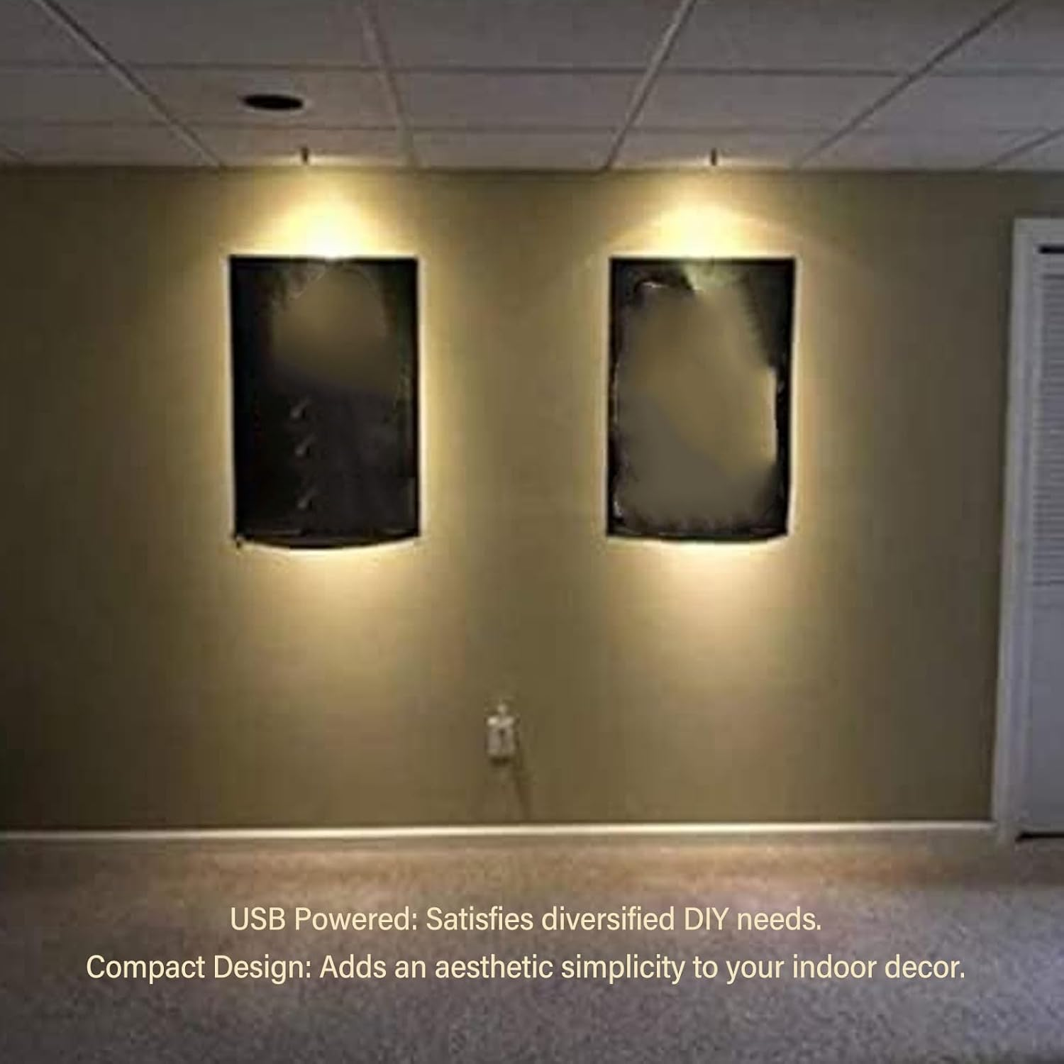 Mini LED Spot Lights, Multifunction Spotlight, USB Powered, Easy Installation, Adjustable, Black, Netural Light image number 3