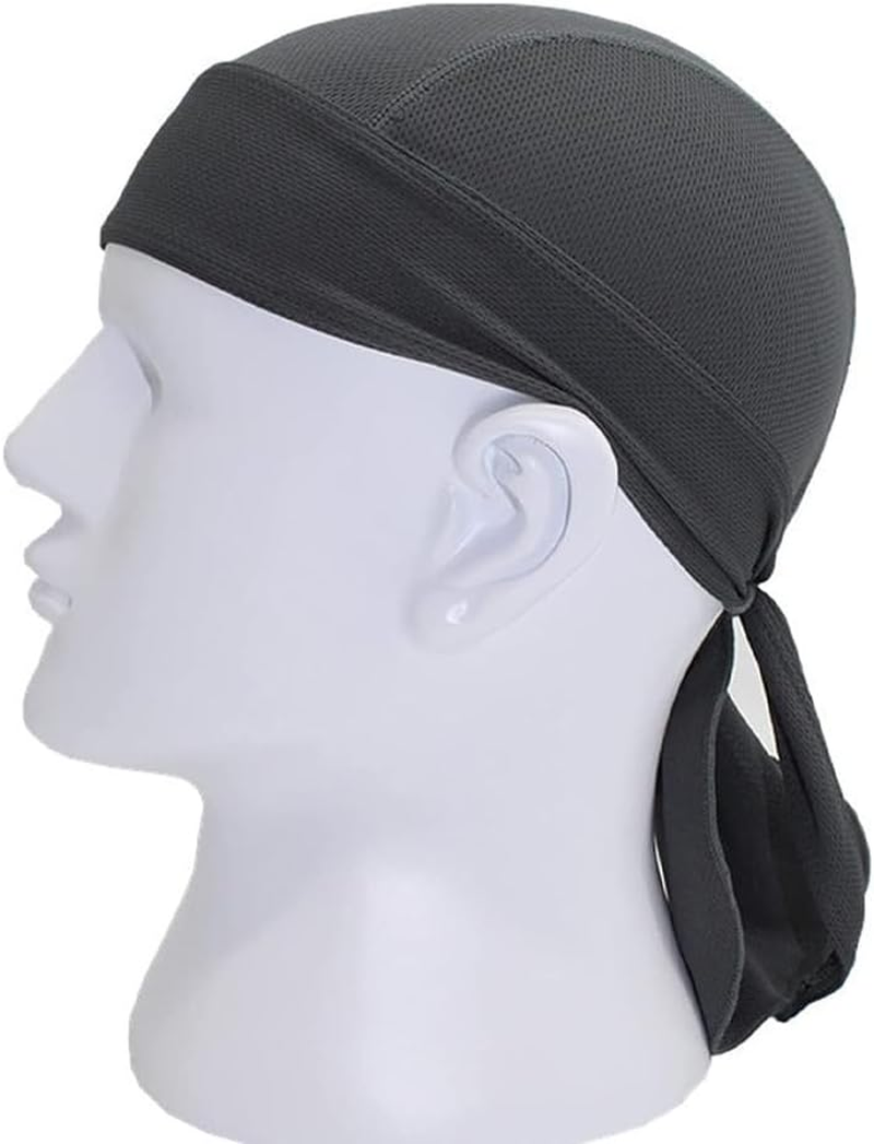 2 Pack Head Wraps Cycling Beanie Caps Dew Rag Skull Caps Pirate Hats Helmet Liner Bandana Head Wrap Doo Rags for Men Women image number 3