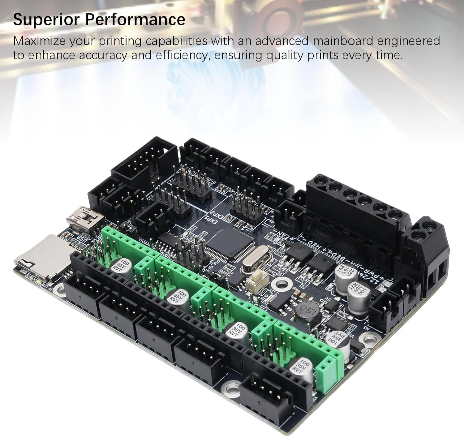 MKS ROBIN E3 3D Printer Motherboard for CR10 for ENDER3 Series Control Board for Ender 3 Ender 3 Pro Ender 3 V2 3D Printer Mainboard image number 2