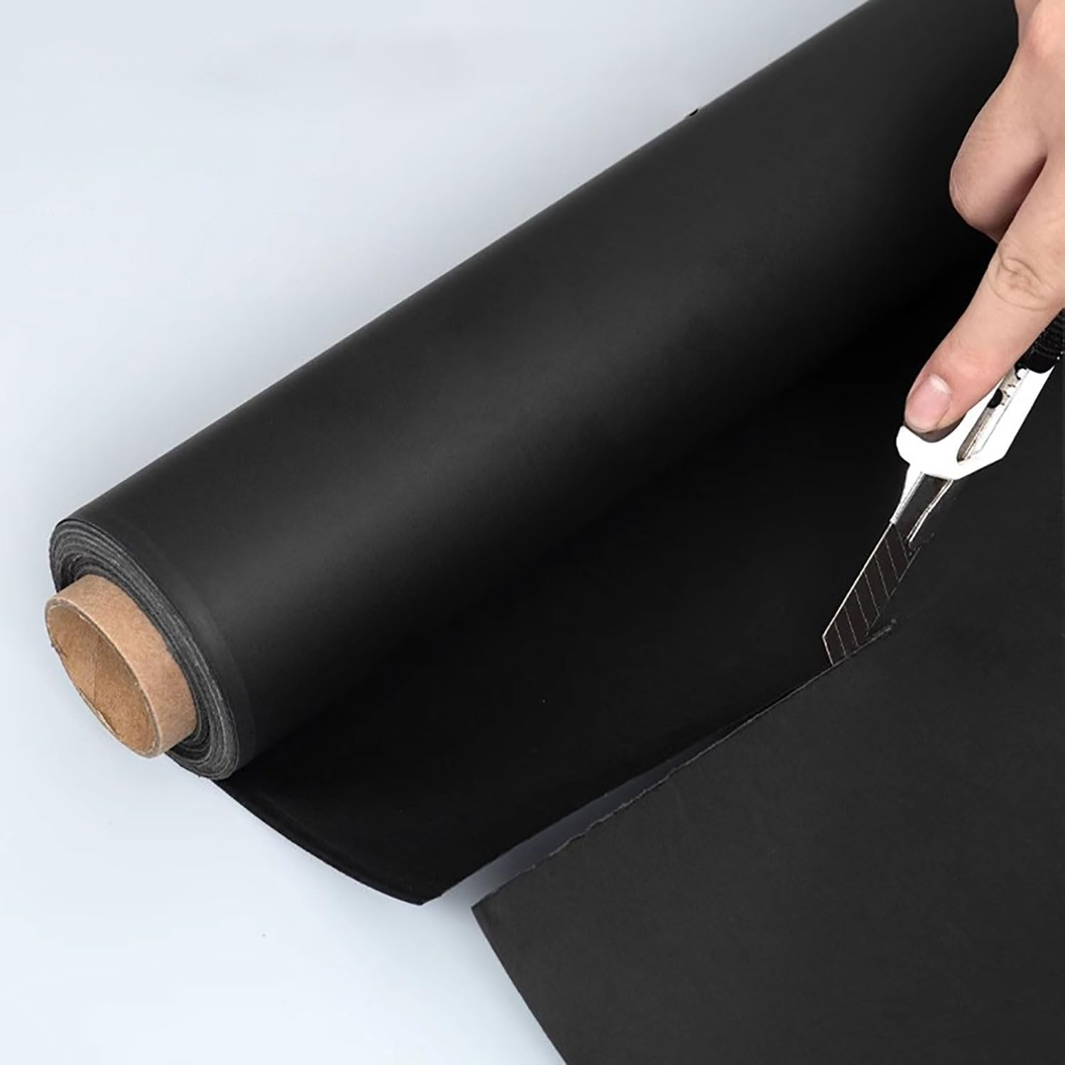 Yqkangzhu Black Wrapping Paper, 38 * 1000Cm Kraft Paper Roll, 80Gsm Gift Wrapping Paper, Flower Wrapping Paper,Construction Paper for Packing Postal Shipping Crafts Arts image number 2