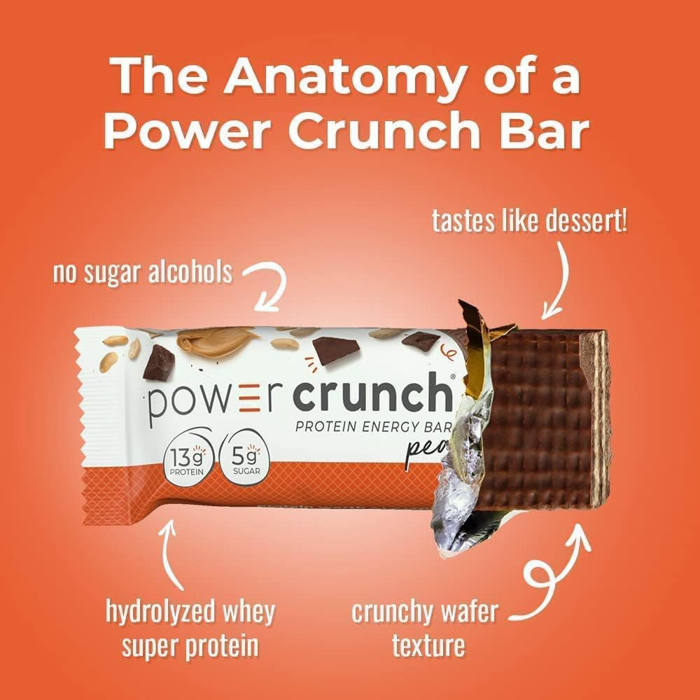 Power Crunch Protein Energy, Peanut Butter Fudge Butter Fudge, 1.4 Ounce, 12 Pack image number 3
