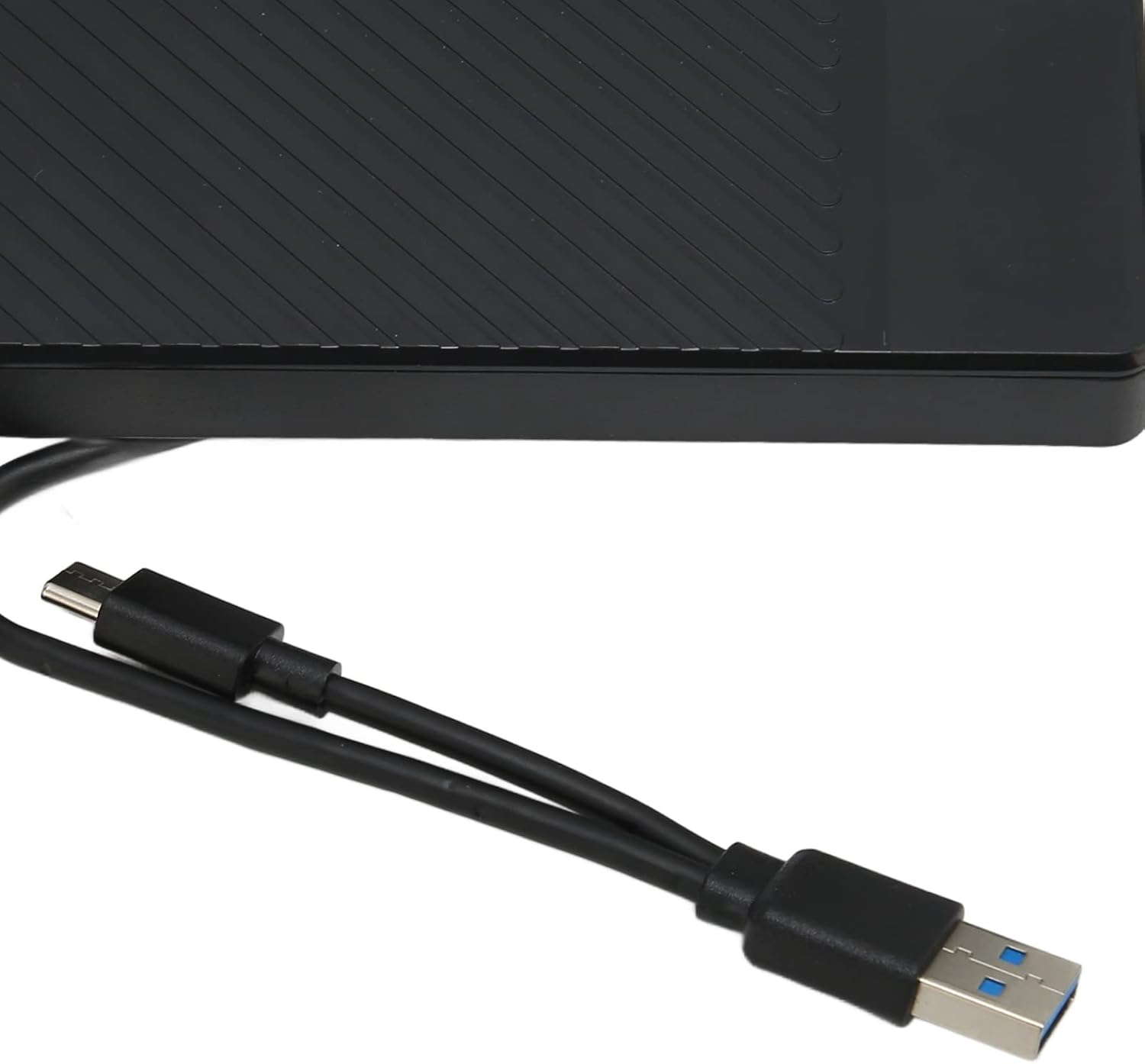 DVD Player for Laptop, External CD DVD Drive for Laptop External DVD Drive Box Type a Type C Interface 9.5Mm Thickness 5Gbps Transfer Portable USB3.0 External CD ROM Rewriter image number 2